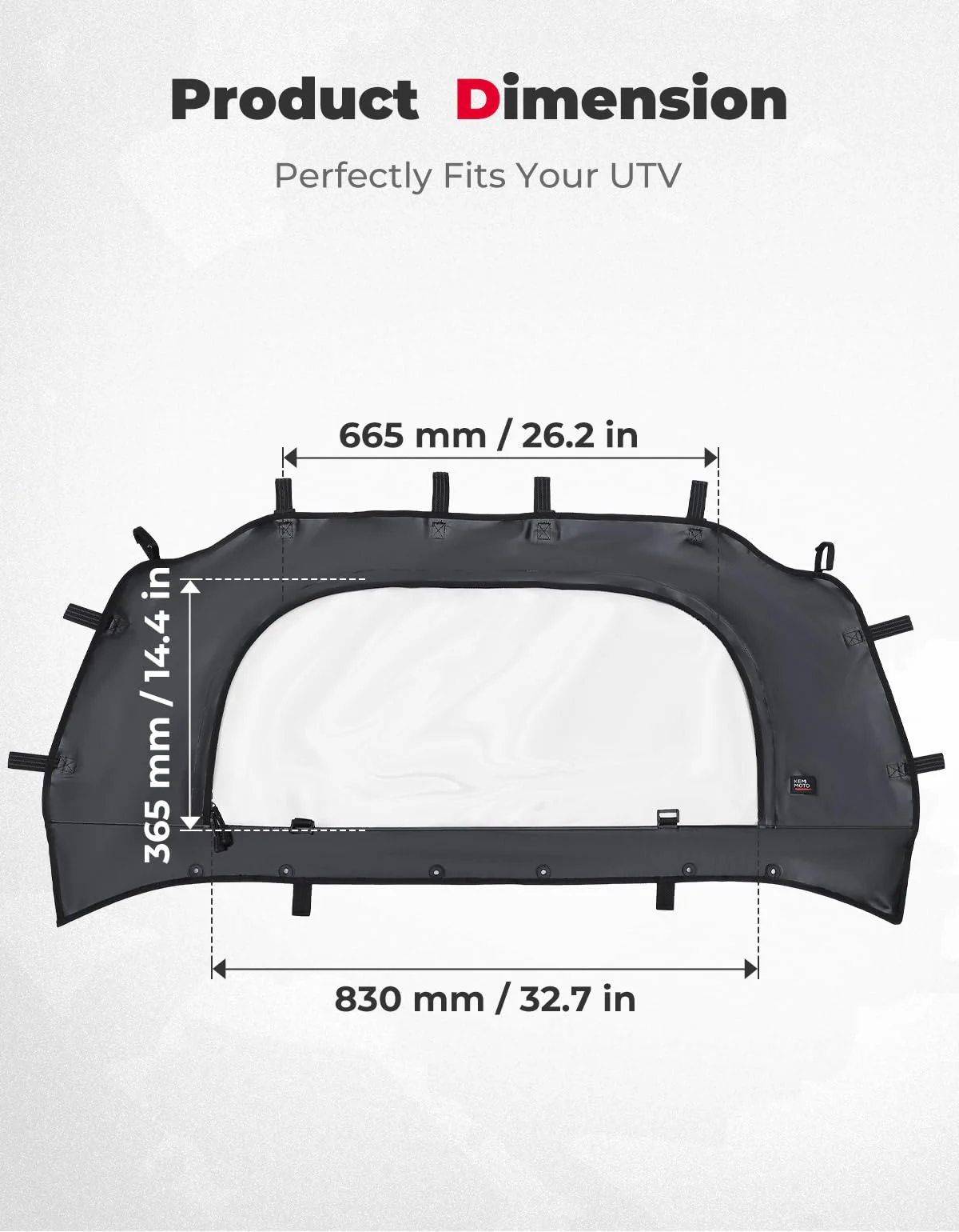 UTV Soft Rear Windshield for RZR PRO XP /Turbo R - Image 5
