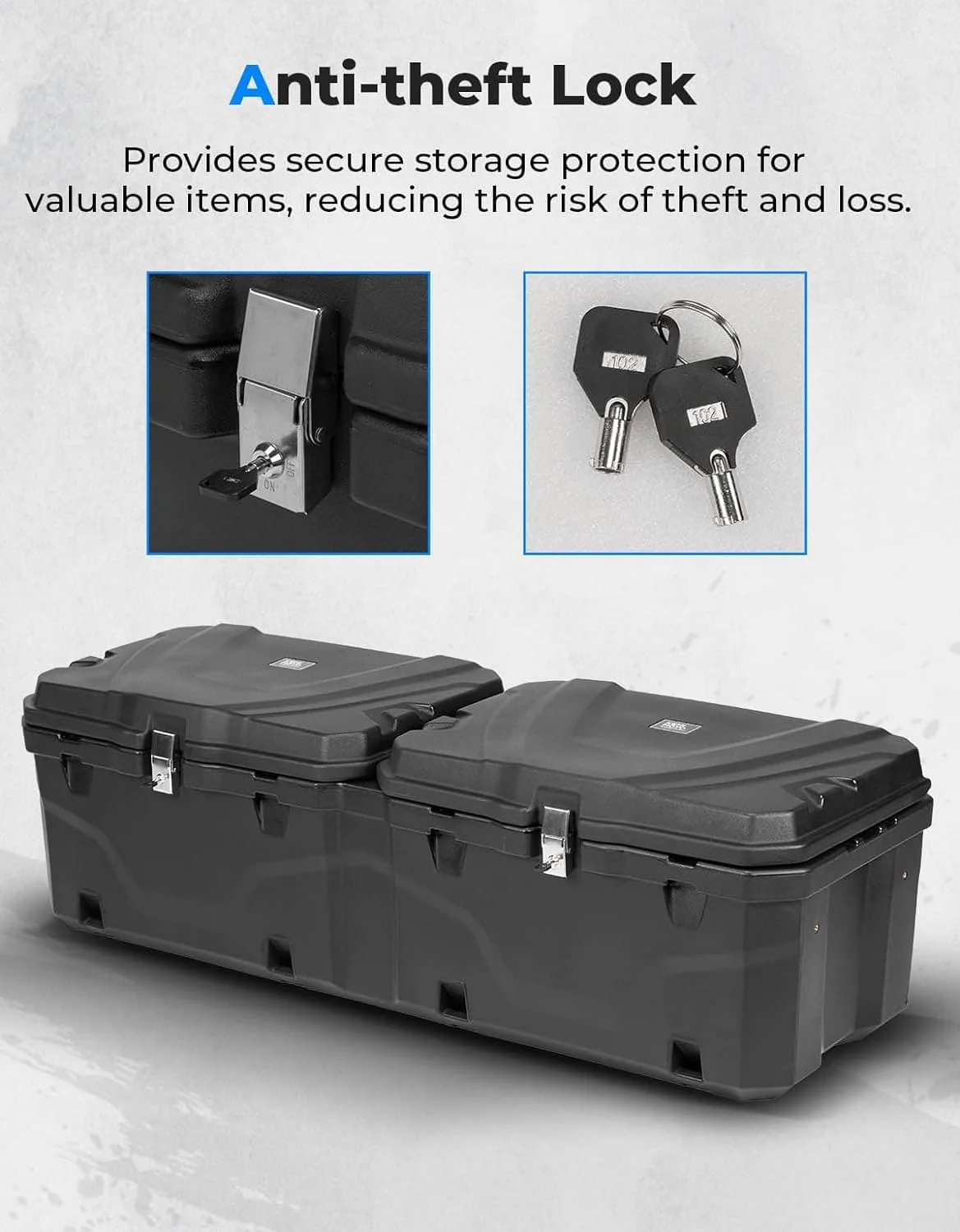 UTV Bed Box 29GAL for Polaris Ranger 1000 / XP 1000 / CREW 2018-2024 - Image 3
