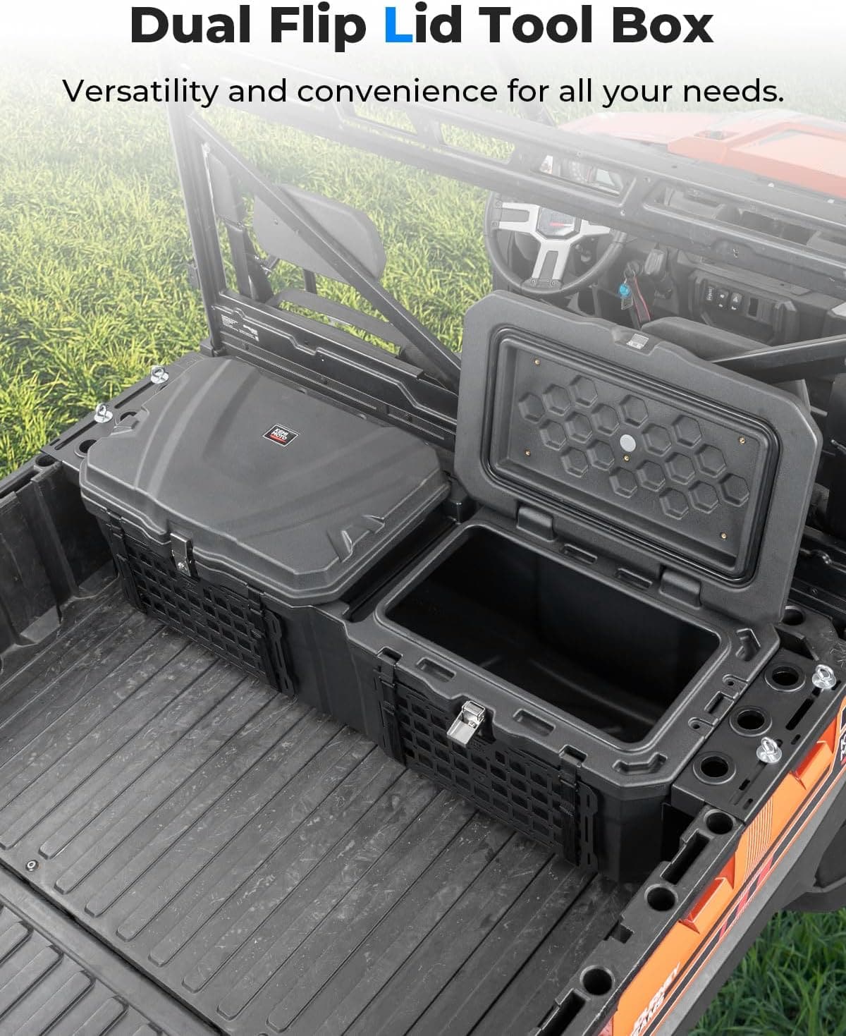 UTV Bed Box 29GAL for Polaris Ranger 1000 / XP 1000 / CREW 2018-2024 - Image 4