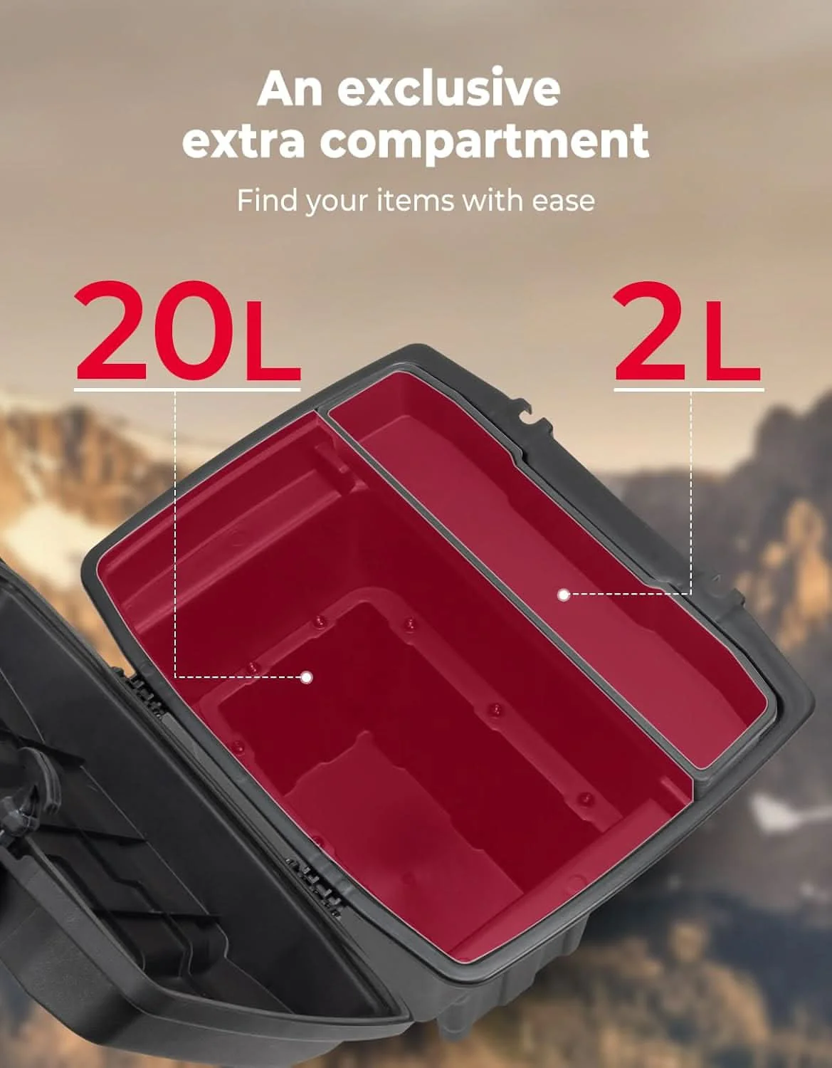 UTV Bed Storage Box 5.8GAL for Polaris Ranger 1500 XD Premium/Northstar - Image 3