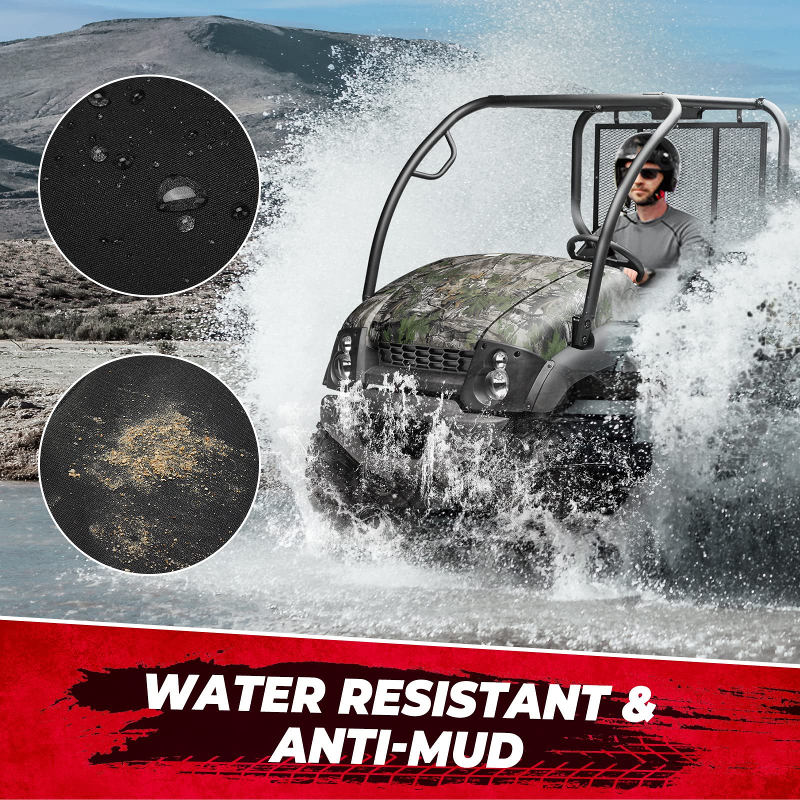 Bench Seat Cover for Kawasaki Mule 610 600 600D - Image 2