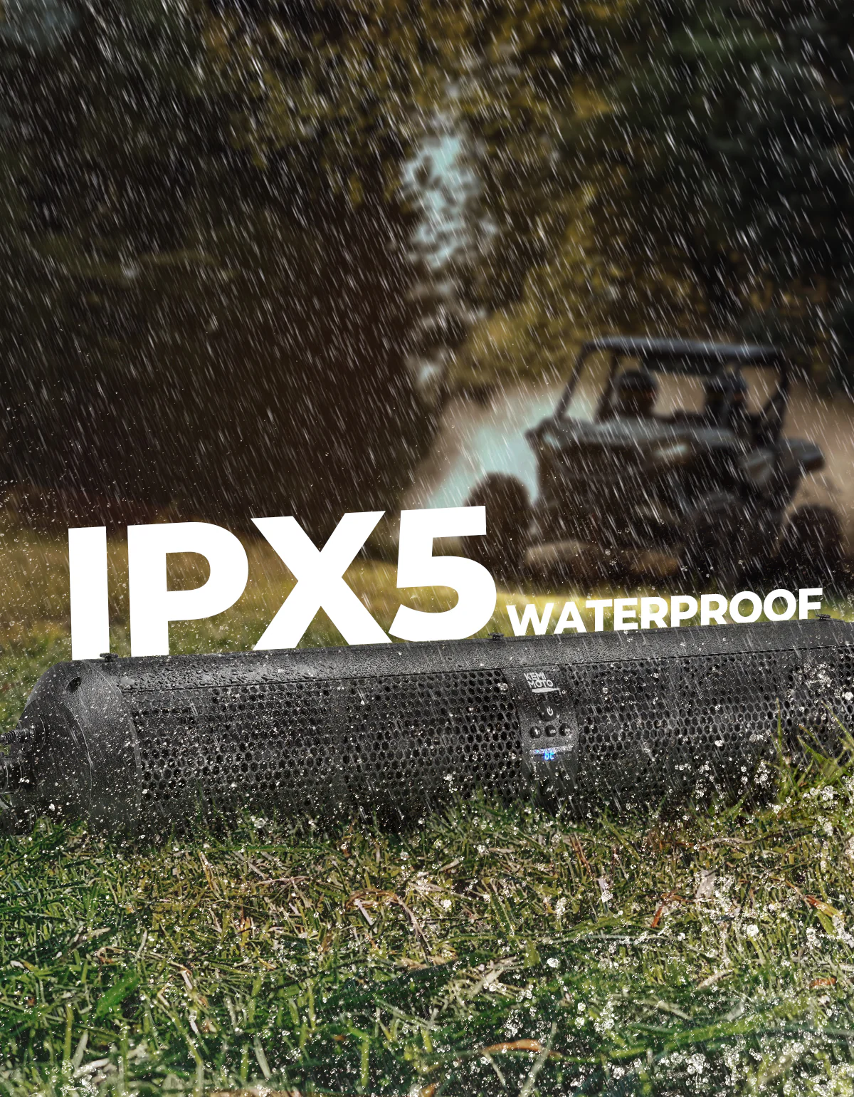 6 Speaker 28" UTV Bluetooth Sound Bar for Can Am Maverick X3/ RZR w/ 1.56"-2.25" Roll Bar - Image 5