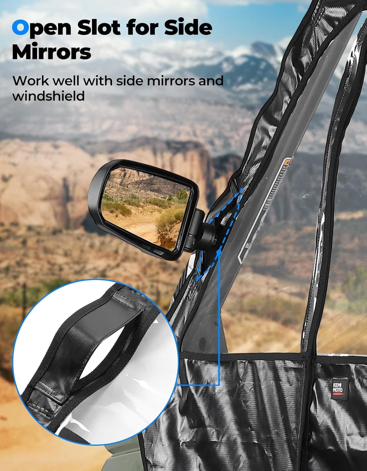 UTV Cab Enclosure for Polaris Ranger XP 1000 Crew 2018-2026 - Image 5