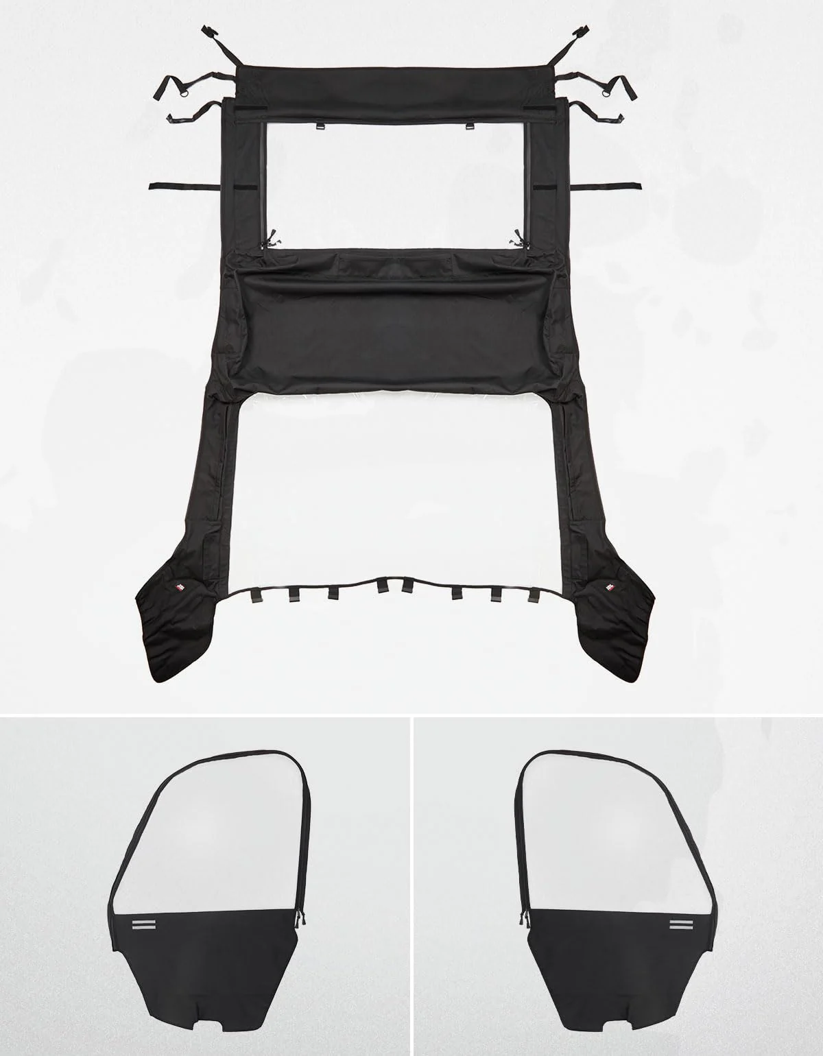 UTV Cab Enclosure Heavy-Duty 900D for Yamaha Rhino with Half Doors - Image 8