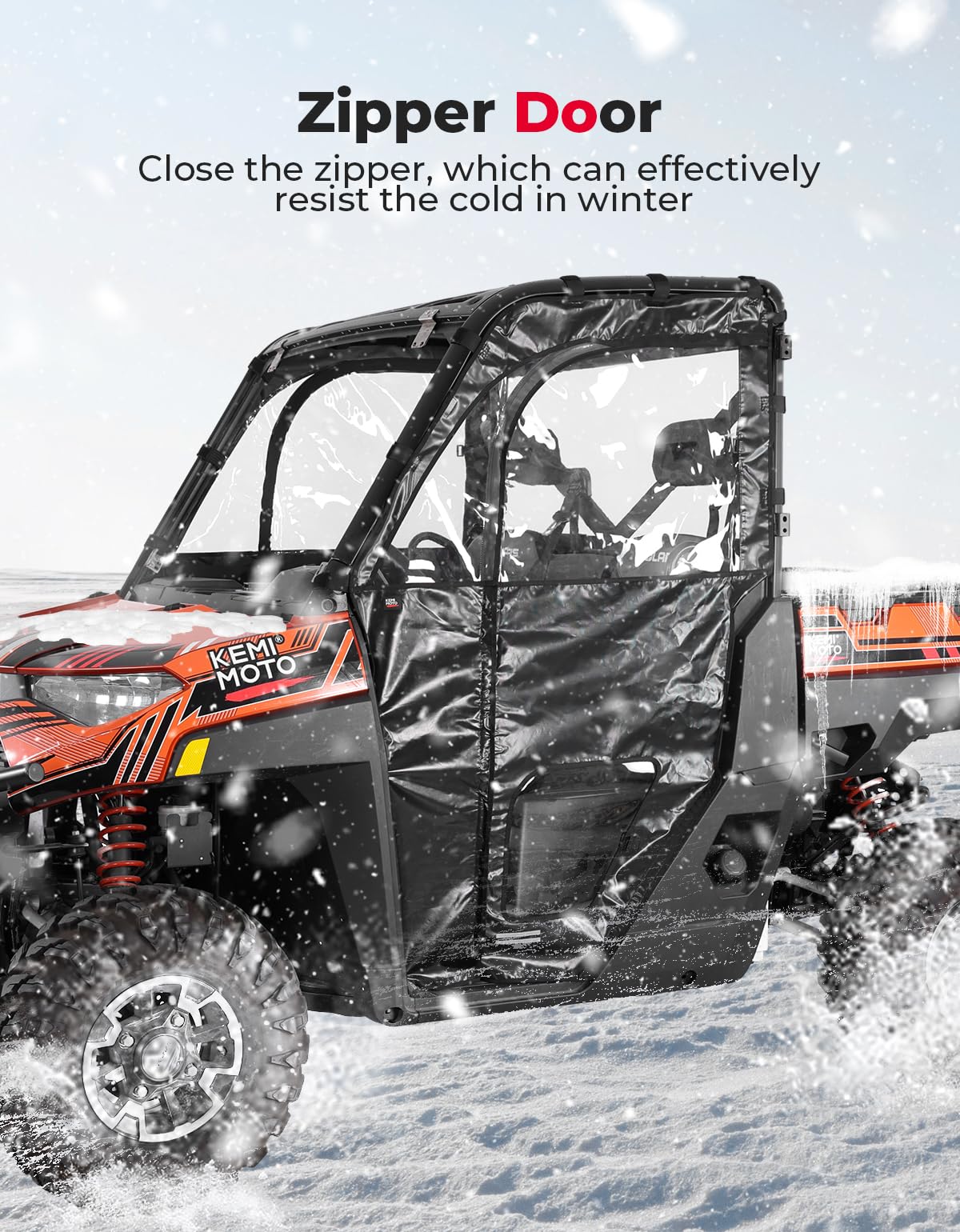 UTV Cab Enclosure Upper Doors for Ranger XP 1000 (2017-2025) - Image 4