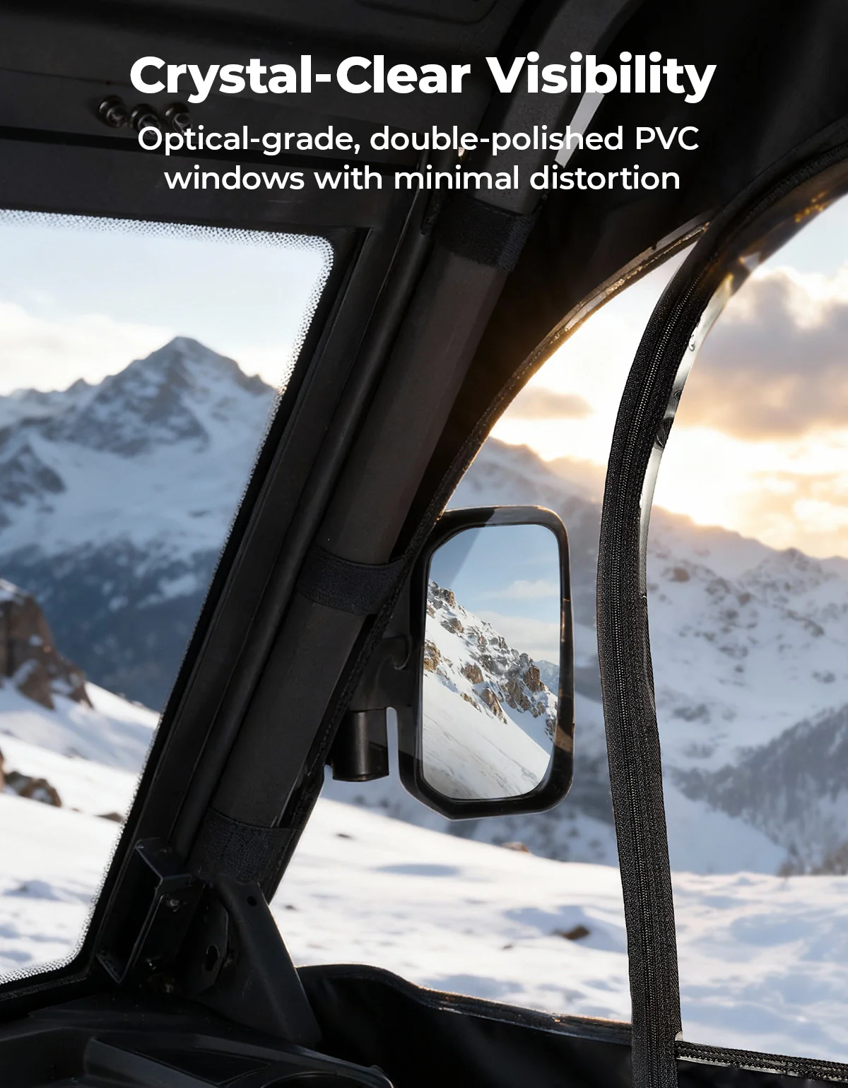 UTV Cab Enclosure Upper Doors for Ranger XP 1000 (2017-2025) - Image 3