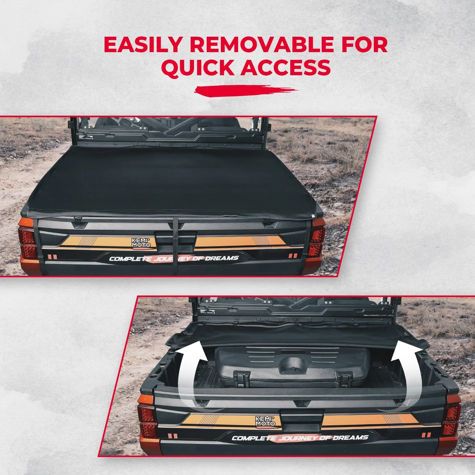 UTV Cargo Bed Cover for Polaris Ranger XP 1000 / Crew - Image 4