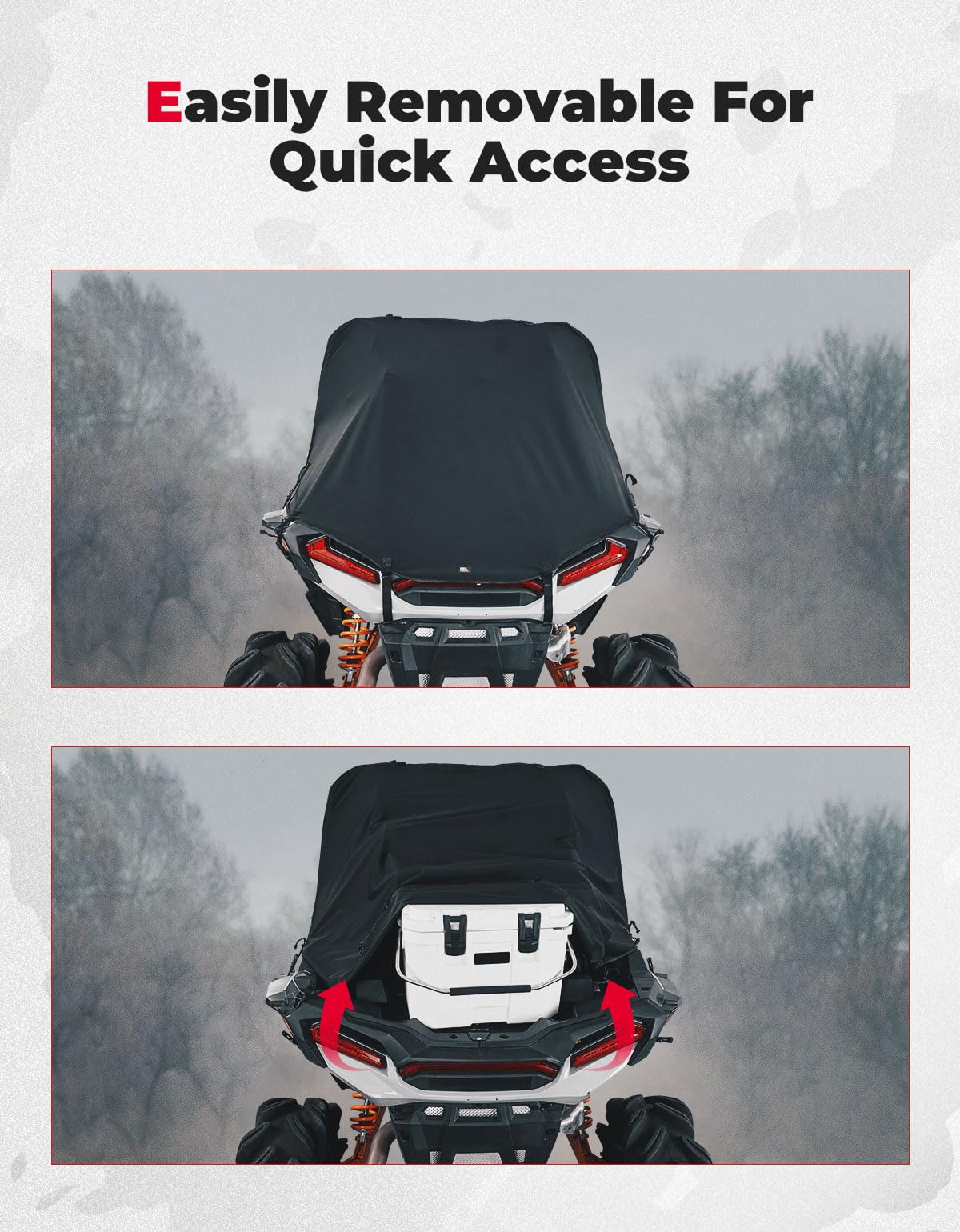 UTV Cargo Bed Cover for RZR XP 1000 / Turbo 2014-2023 - Image 4