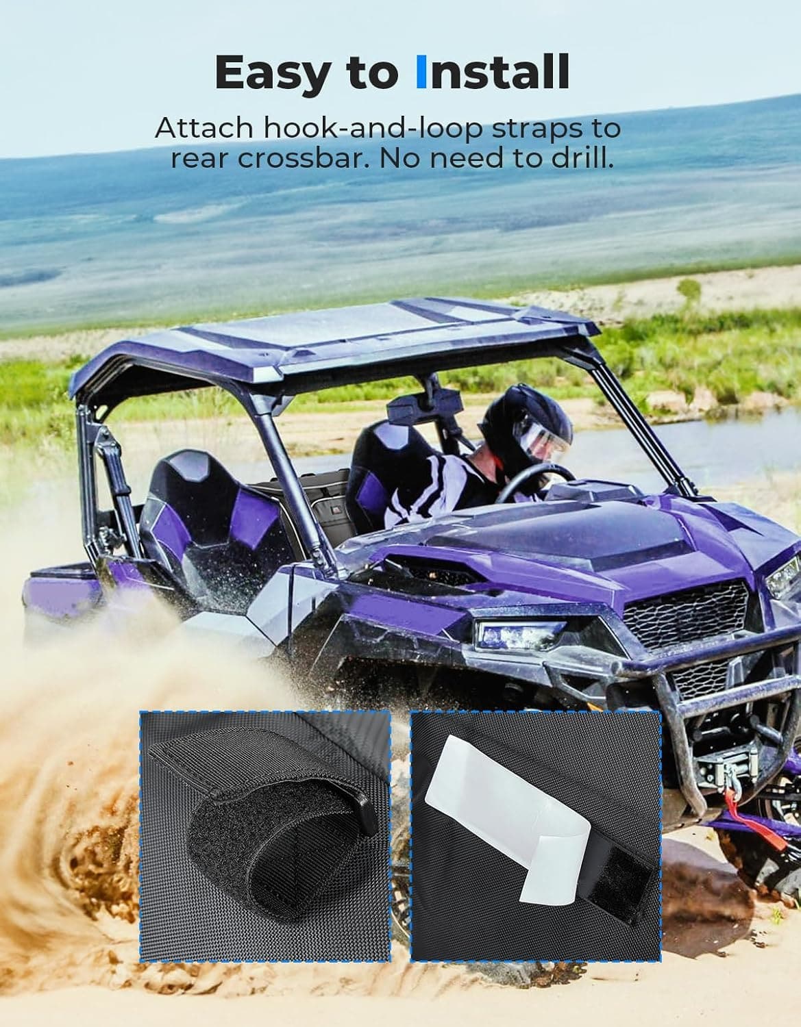 UTV Center Seat Bag for Polaris General 1000/ XP 1000 2016-2024 - Image 4