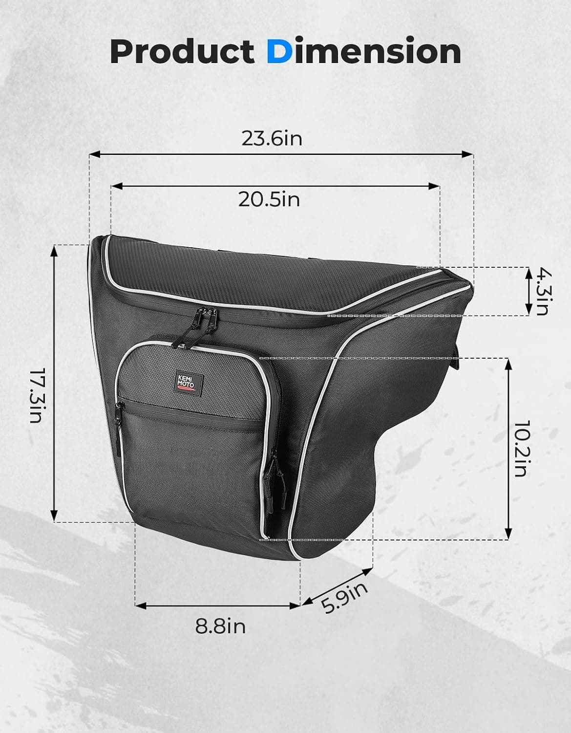 UTV Center Seat Bag for Polaris General 1000/ XP 1000 2016-2024 - Image 6