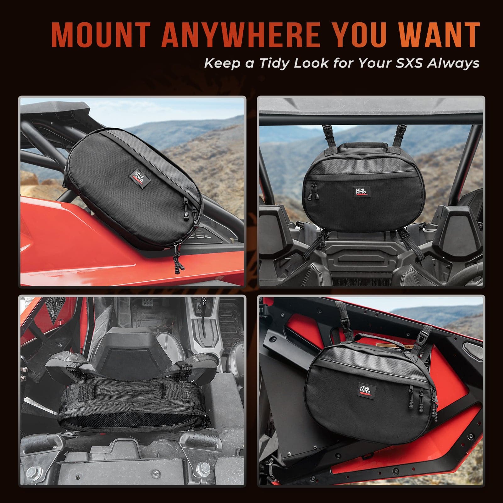 UTV Drive Belt Storage Bag with Reflective Strip - Image 3