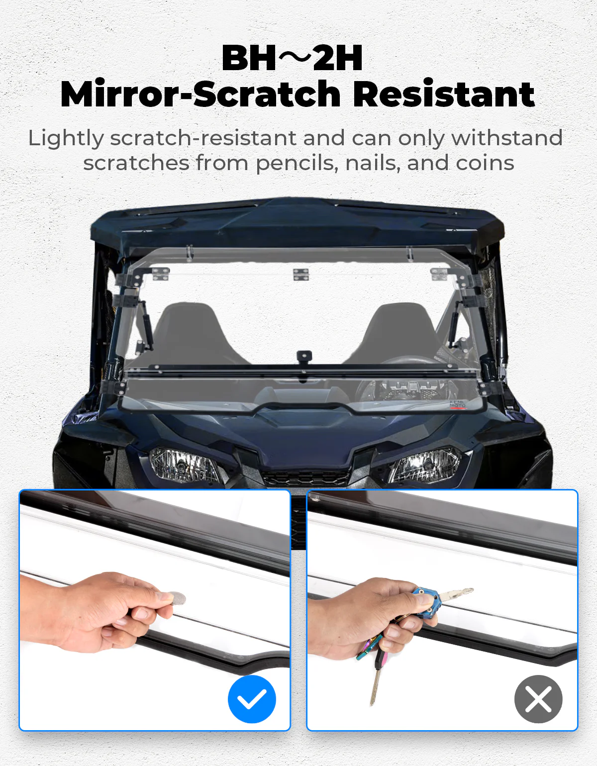 UTV Flip Windshield for Talon 1000R 1000X 1000X-4 2019-2026 - Image 3
