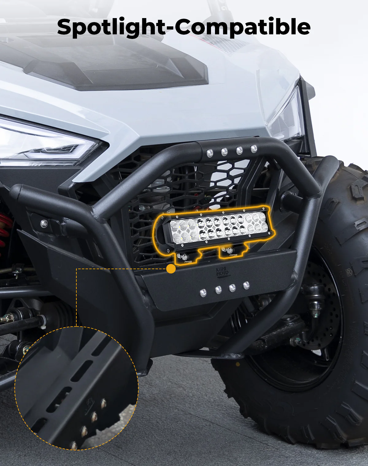 UTV Front Bumper for Polaris RZR 200 2022-2025 - Image 3