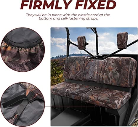 Camo Front Seat Cover for Pioneer 1000-5/ 1000-6 2016-2025 - Image 6