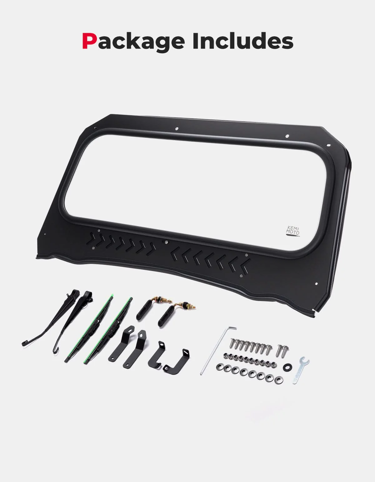 UTV Glass Windshield Front Windshield for Polaris General 1000, XP 1000, 4 1000 2016-2026 - Image 8