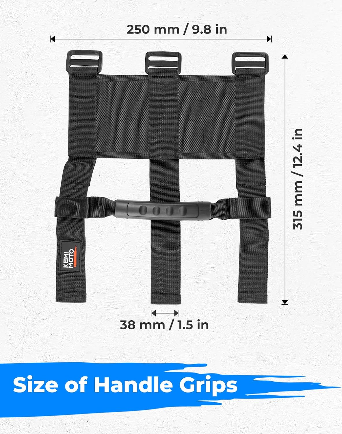 UTV Grab Handles for 1.5-2 inch Round Bar Cage (4 Packs) - Image 6