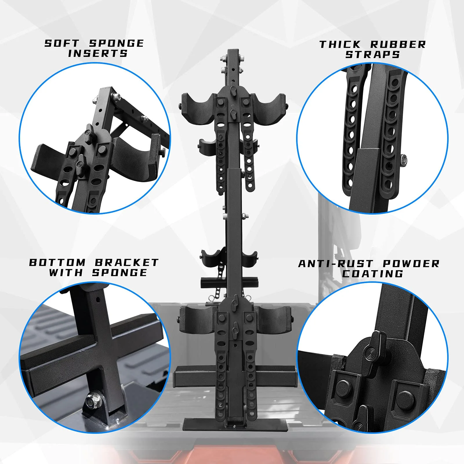UTV Sporting Clays Shotgun Holders for Polaris Ranger General Pioneer Golf Cart - Image 3