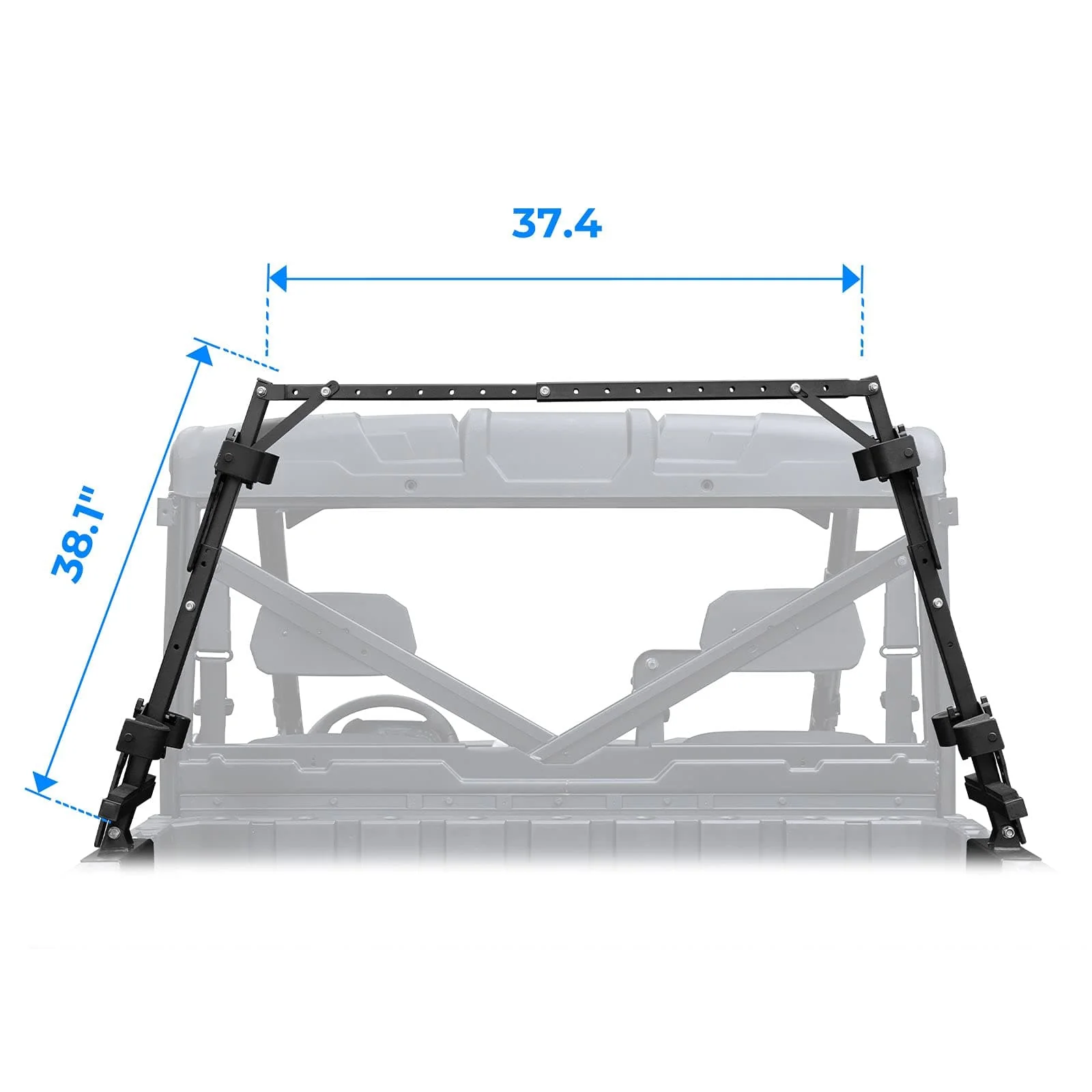 UTV Sporting Clays Shotgun Holders for Polaris Ranger General Pioneer Golf Cart - Image 7