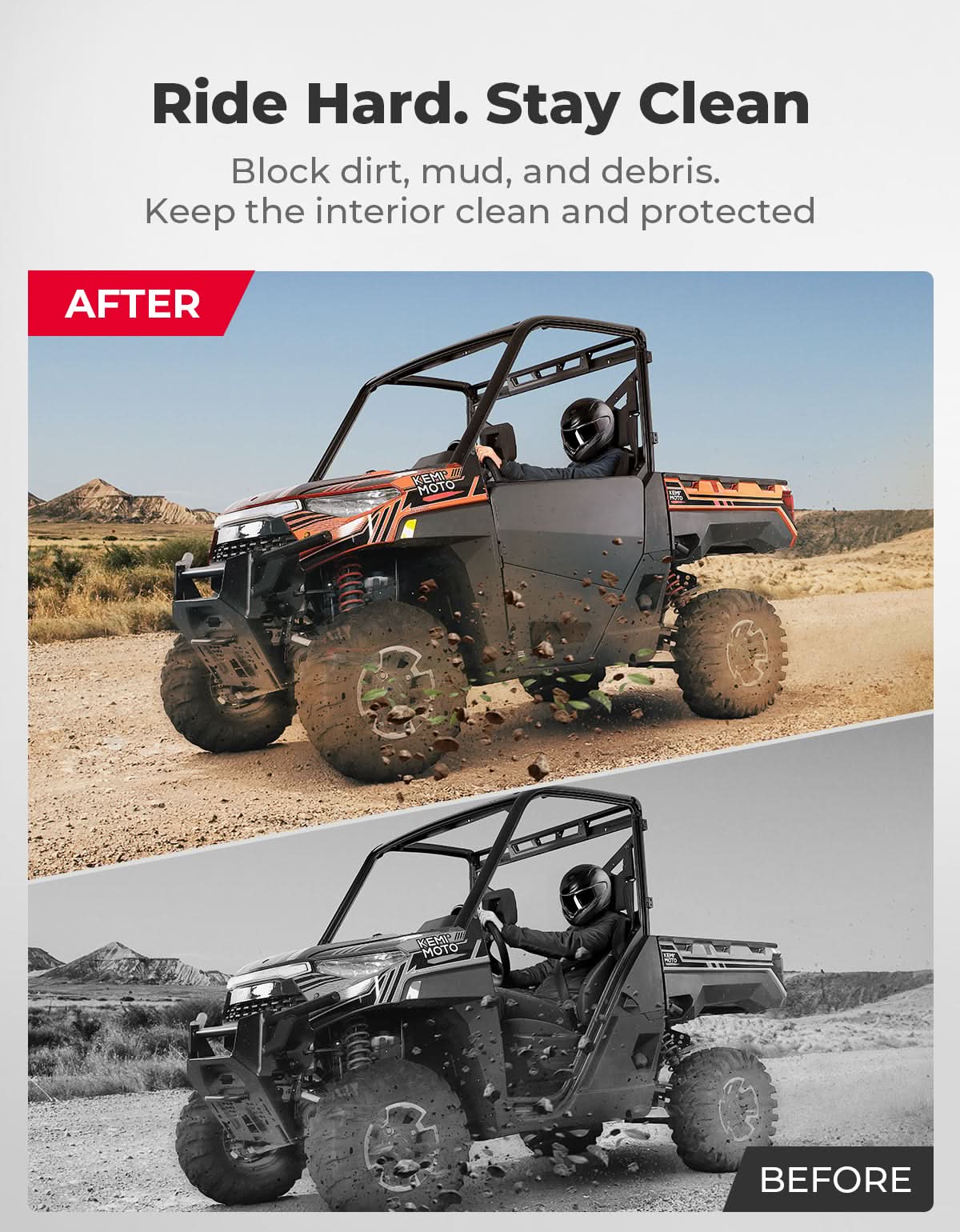 UTV Aluminum Half Doors for Ranger XP 1000 2018-2026 - Image 4