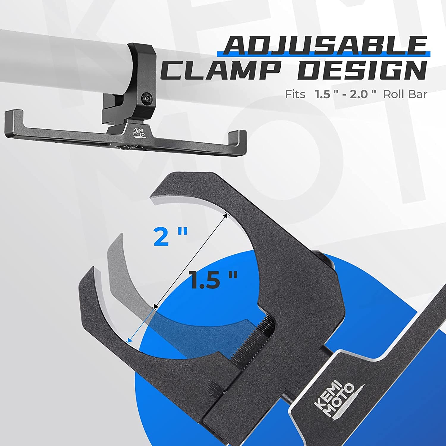 UTV Headset Hanger Helmet For 1.5"-2" Roll Cage - Image 4