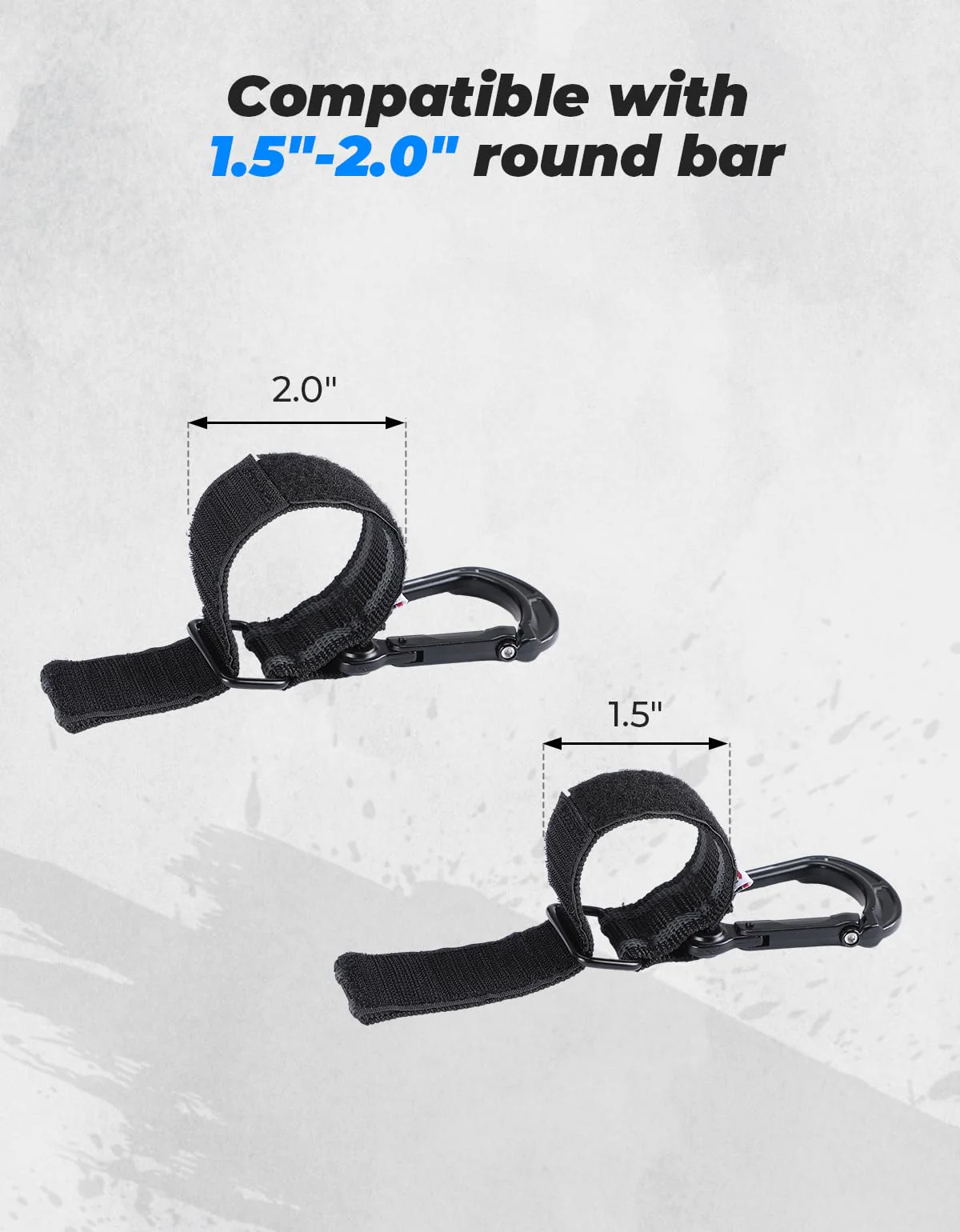 2 pcs UTV Helmet Hanger Hook fits 1.5" -2.0" Roll Bar for Polaris RZR, Can Am - Image 5