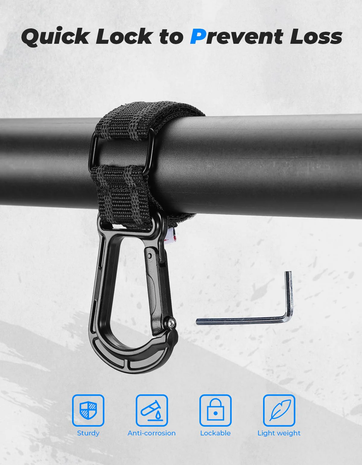2 pcs UTV Helmet Hanger Hook fits 1.5" -2.0" Roll Bar for Polaris RZR, Can Am - Image 6
