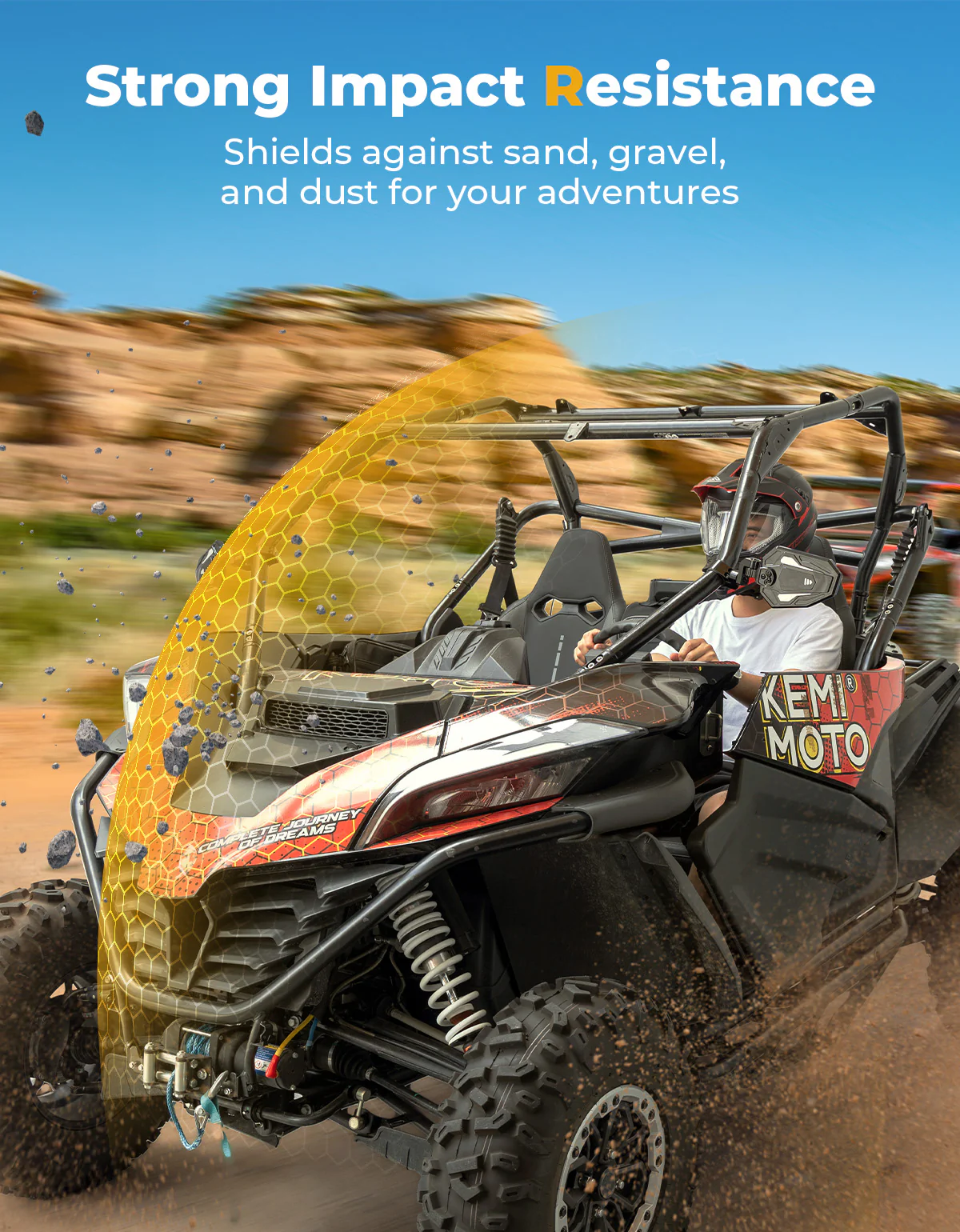 UTV Hood Scoop with Vented Mesh, Hood Covers Vent for CFMOTO ZForce 950 2020+ - Image 3