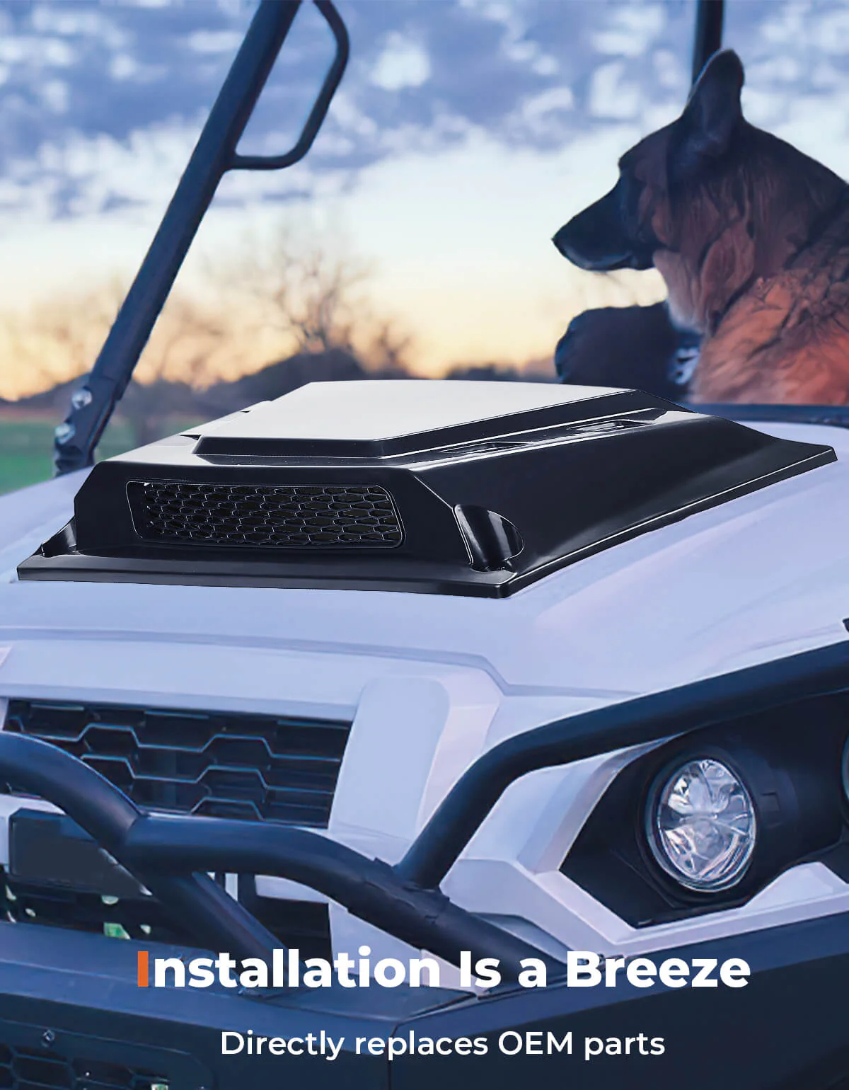 UTV Hood Scoop for Kawasaki Mule Pro FXT DXT DX FX - Image 7