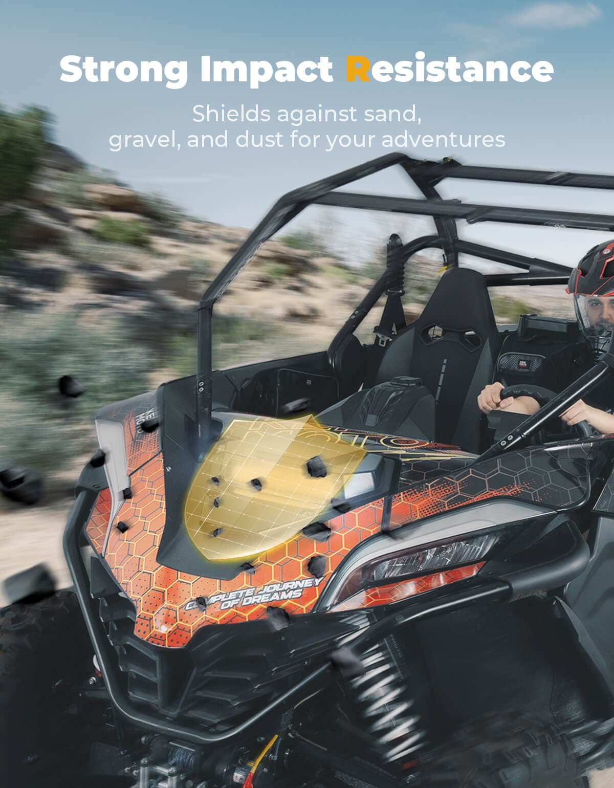 UTV Hood Scoop with Light for CFMOTO ZForce 950 2020-2024 - Image 6
