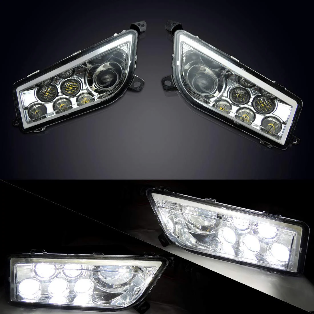 LED Headlight 30W for Polaris RZR XP 1000/Turbo/S 900 2014-2023 - Image 7