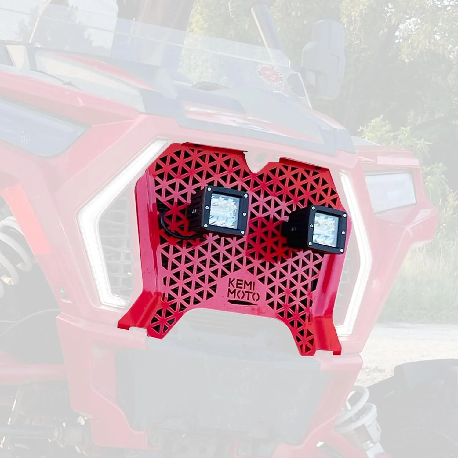UTV Metal Front Grill Light for Polaris RZR XP 1000/Turbo - Image 10