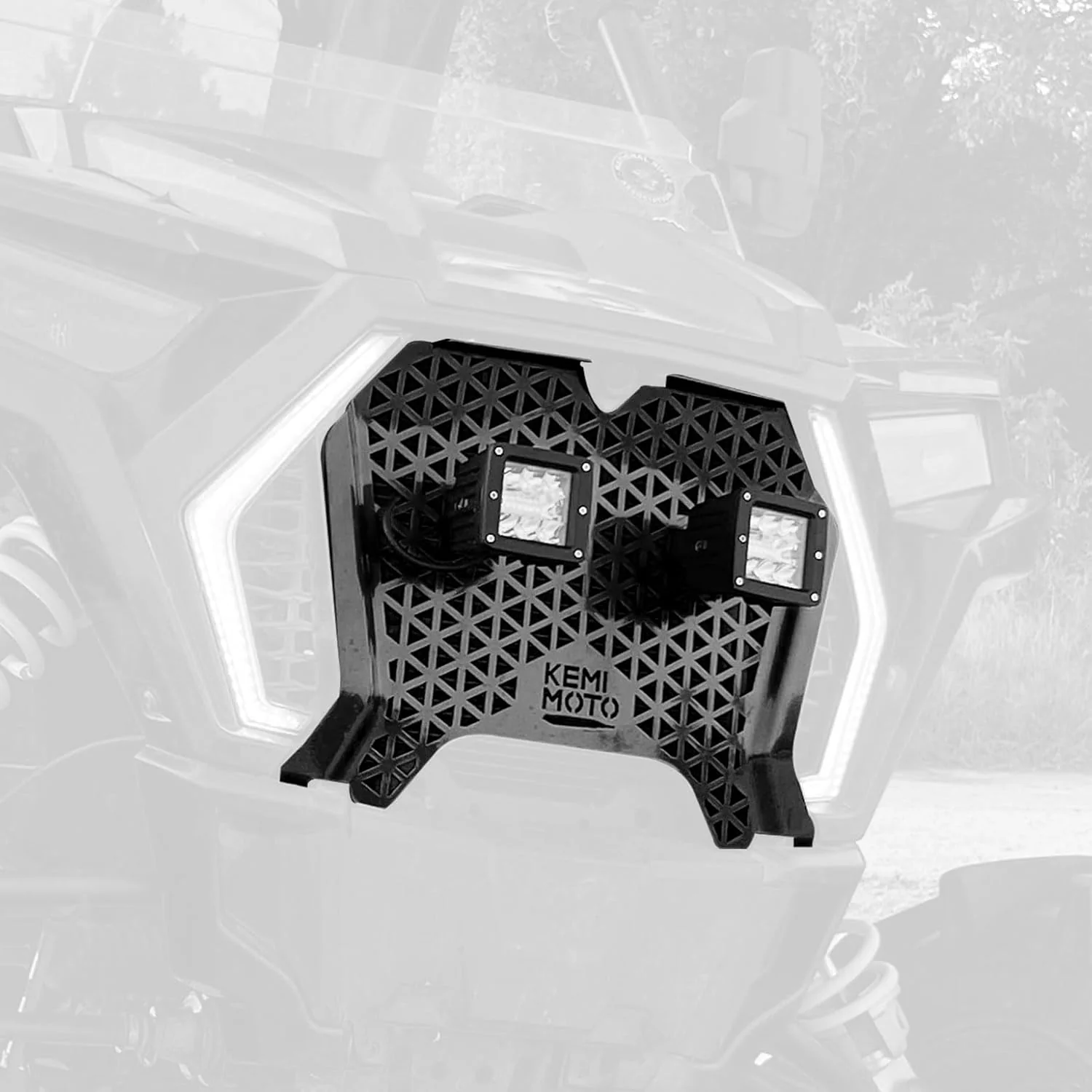 UTV Metal Front Grill Light for Polaris RZR XP 1000/Turbo - Image 11