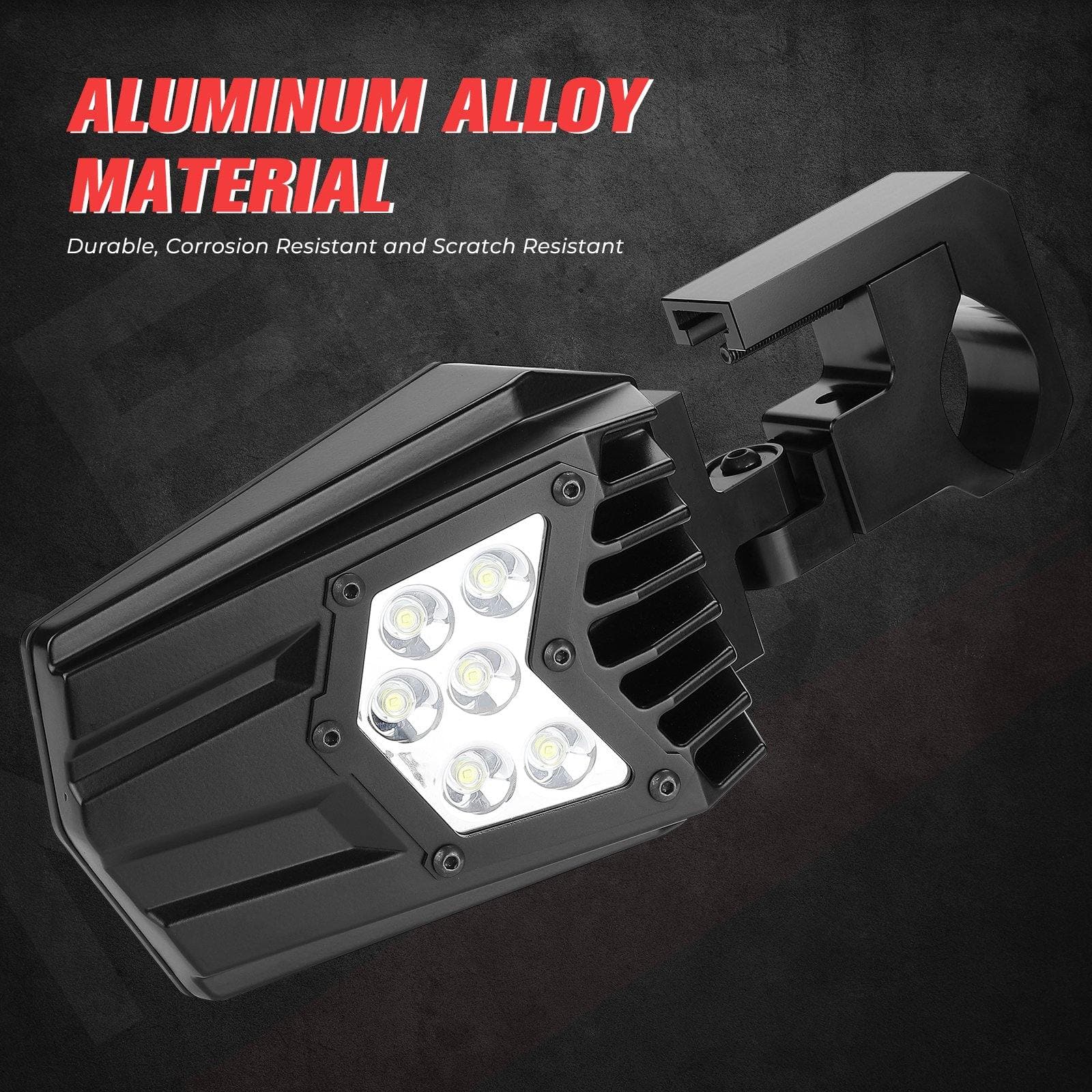 UTV Side Mirrors with light fit 1.5" - 2" Roll Bar - Image 7