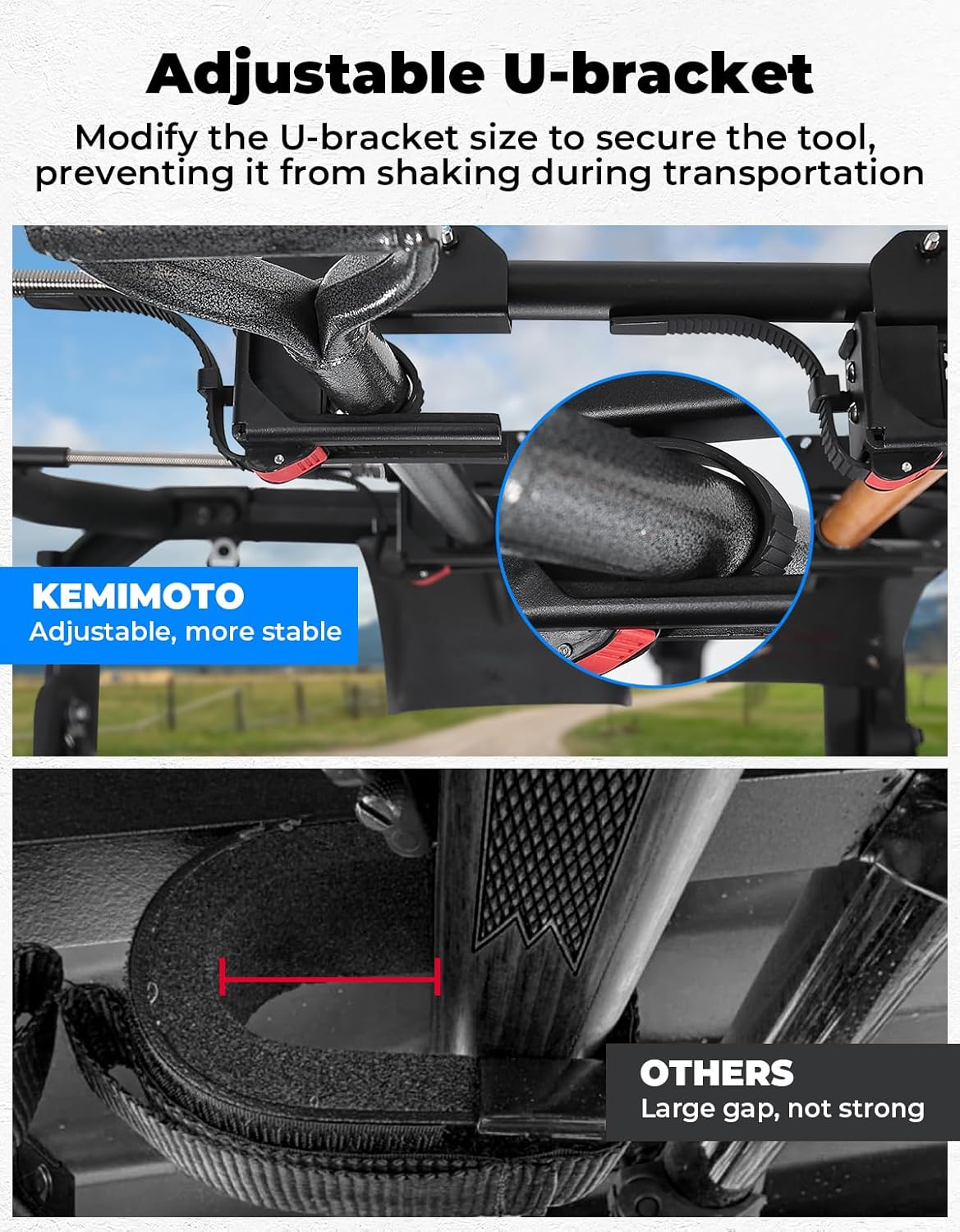UTV Overhead Hunting Tool Holder Rack for Polaris Ranger - Image 2