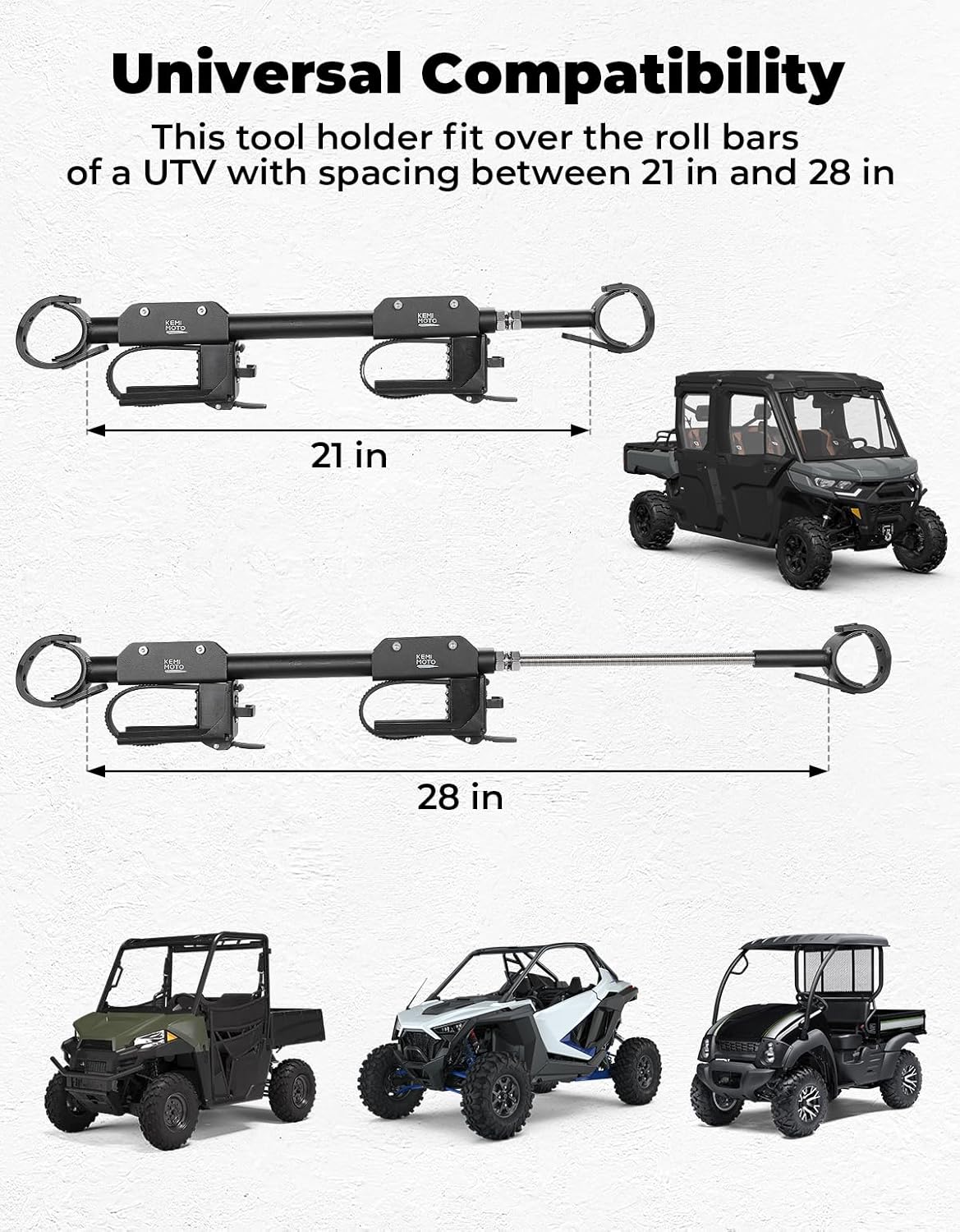 UTV Overhead Hunting Tool Holder Rack for Polaris Ranger - Image 5