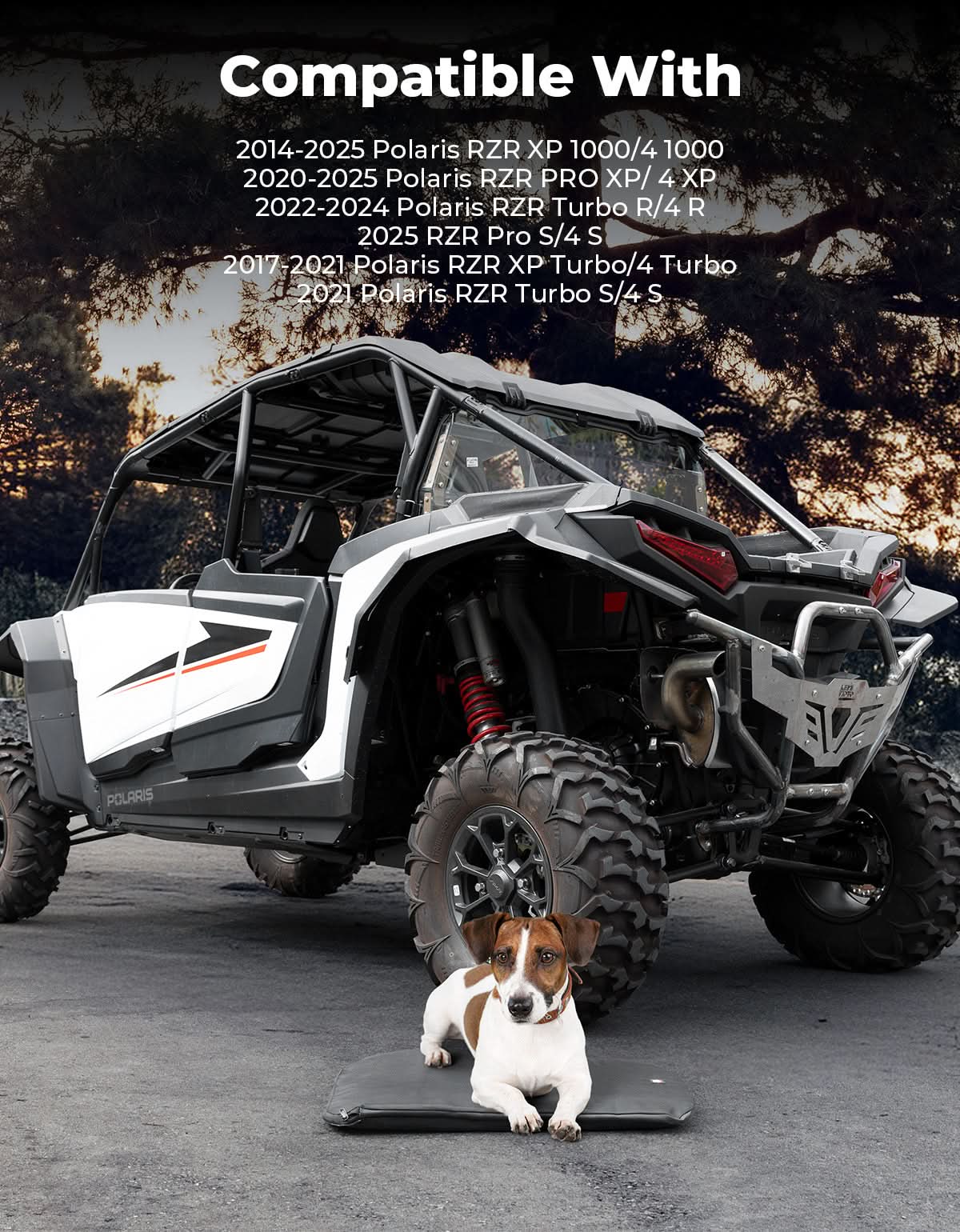 UTV Padded Heat Shield for Polaris RZR 2014-2025, Reduces Heat up to 30°C, Reduces Noise - Image 3