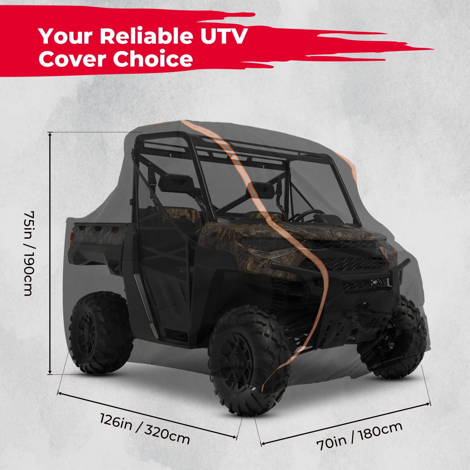 UTV Storage Sun Rain UV Cover for Polaris Ranger RZR XP 1000 - Image 7