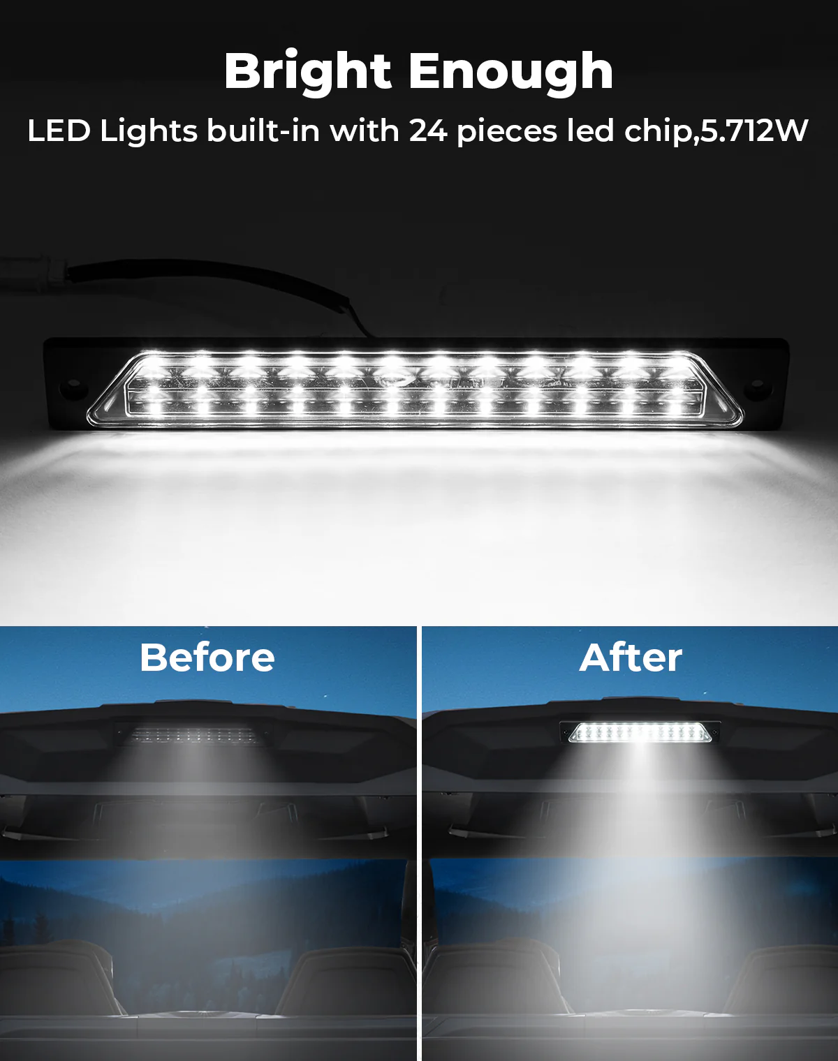 UTV Rear Cargo Bed Light for Can-Am Commander | Maverick Trail Sport - Image 6
