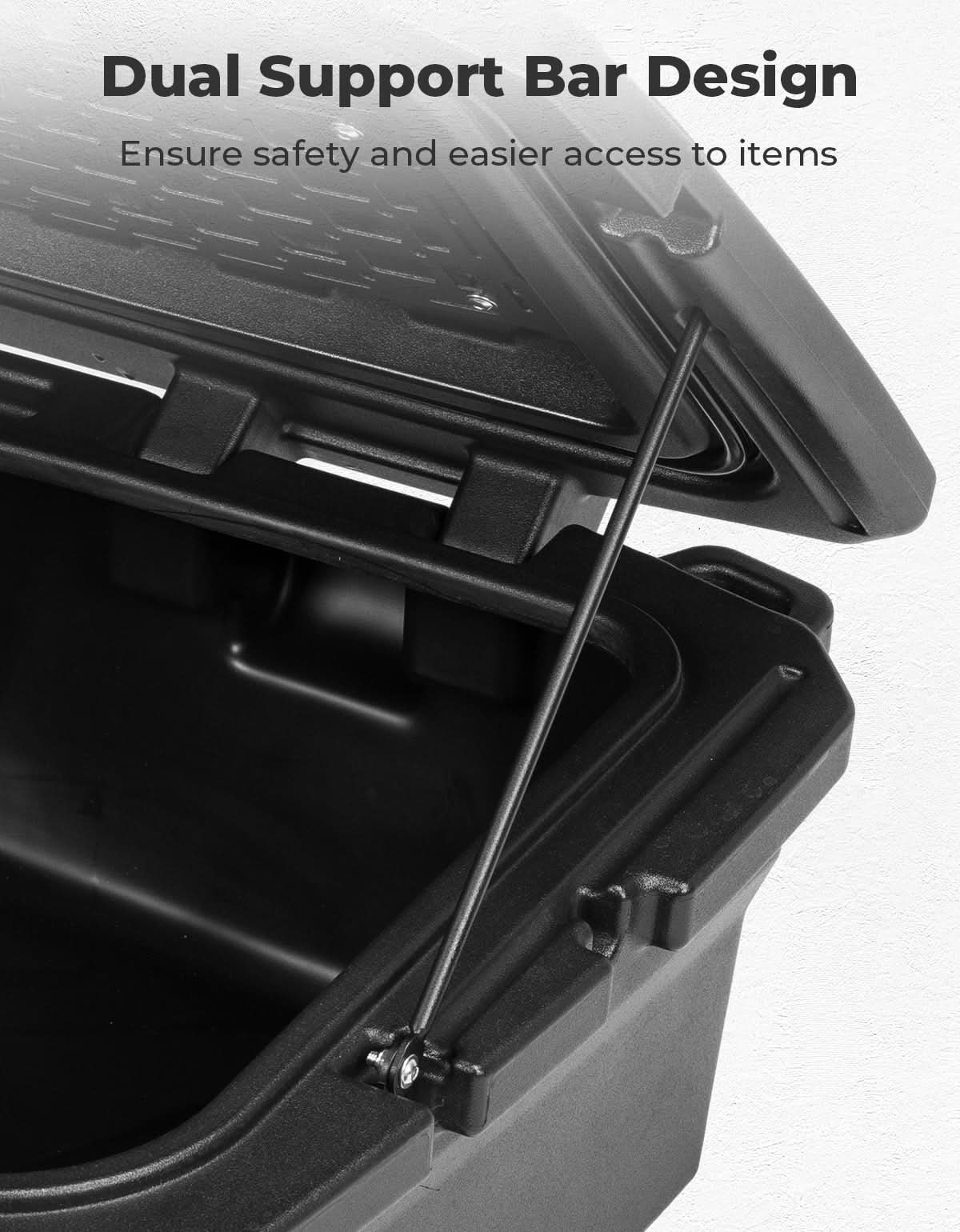 UTV Rear Rack Cargo Box for Can-Am Maverick R 2024+ - Image 4
