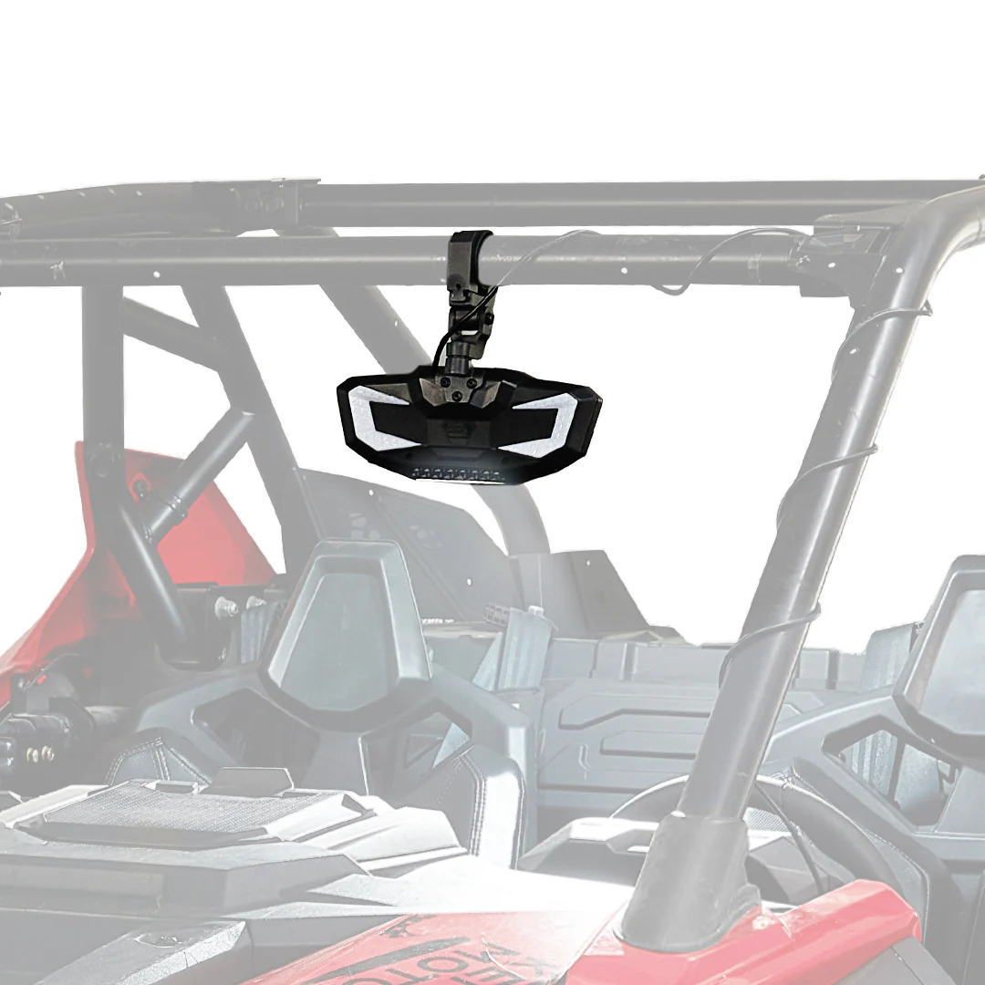 Rear View Mirror with Light Built-in Rechargeable Battery for 1.65" -2" Roll Bar - Image 7