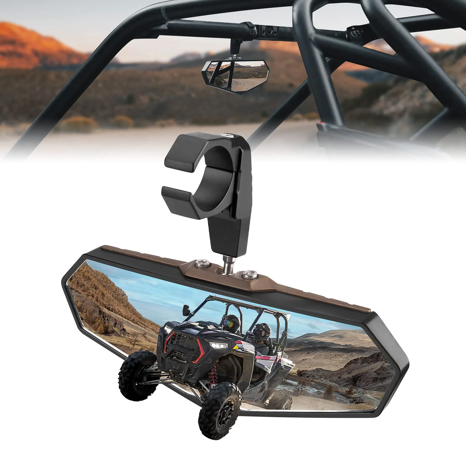 UTV Rear View Mirror for 1.6"-2" Roll Bar Cages - Image 7