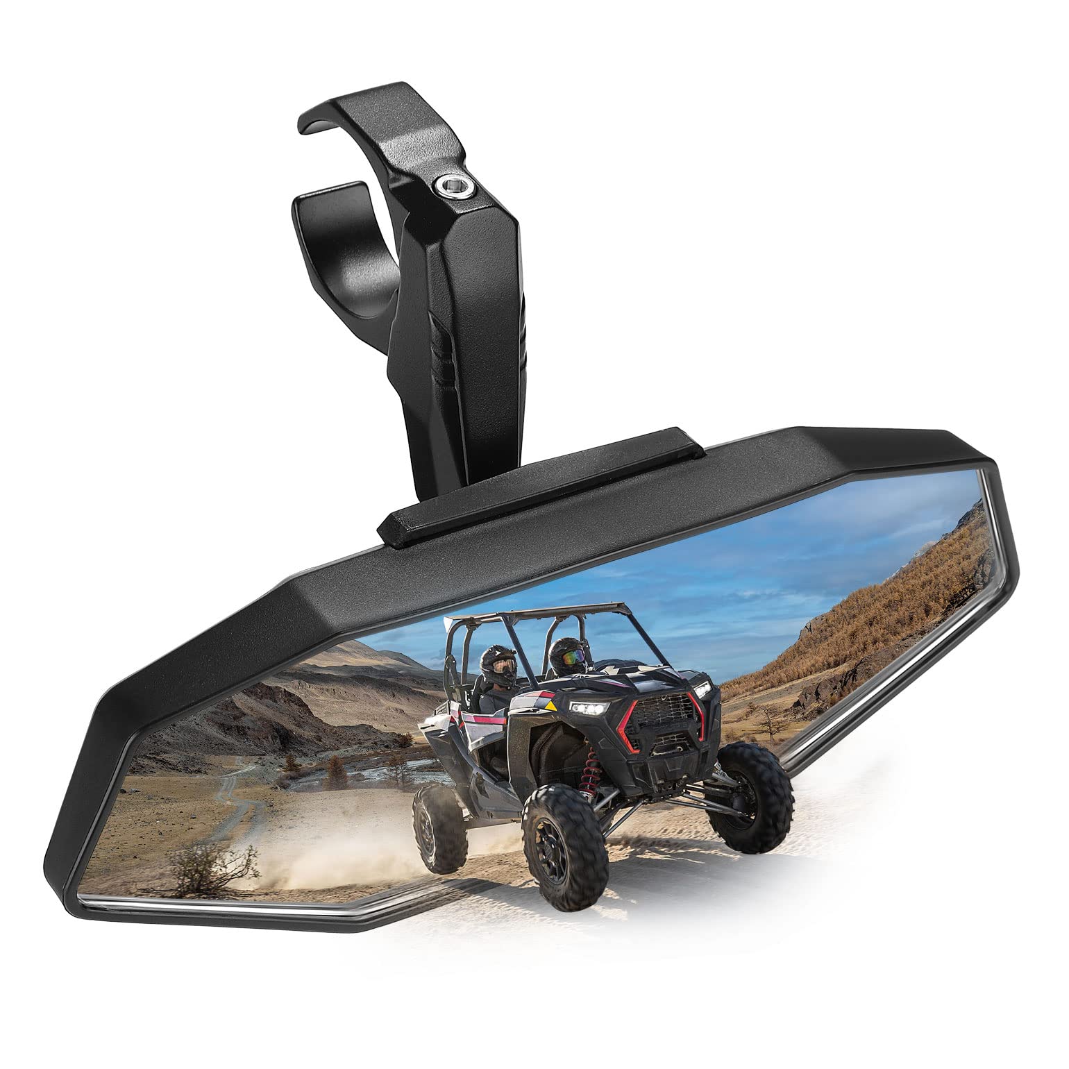 Upgraded UTV Rear View Mirror for 1.6"-2" Roll Bar Mount - Image 9