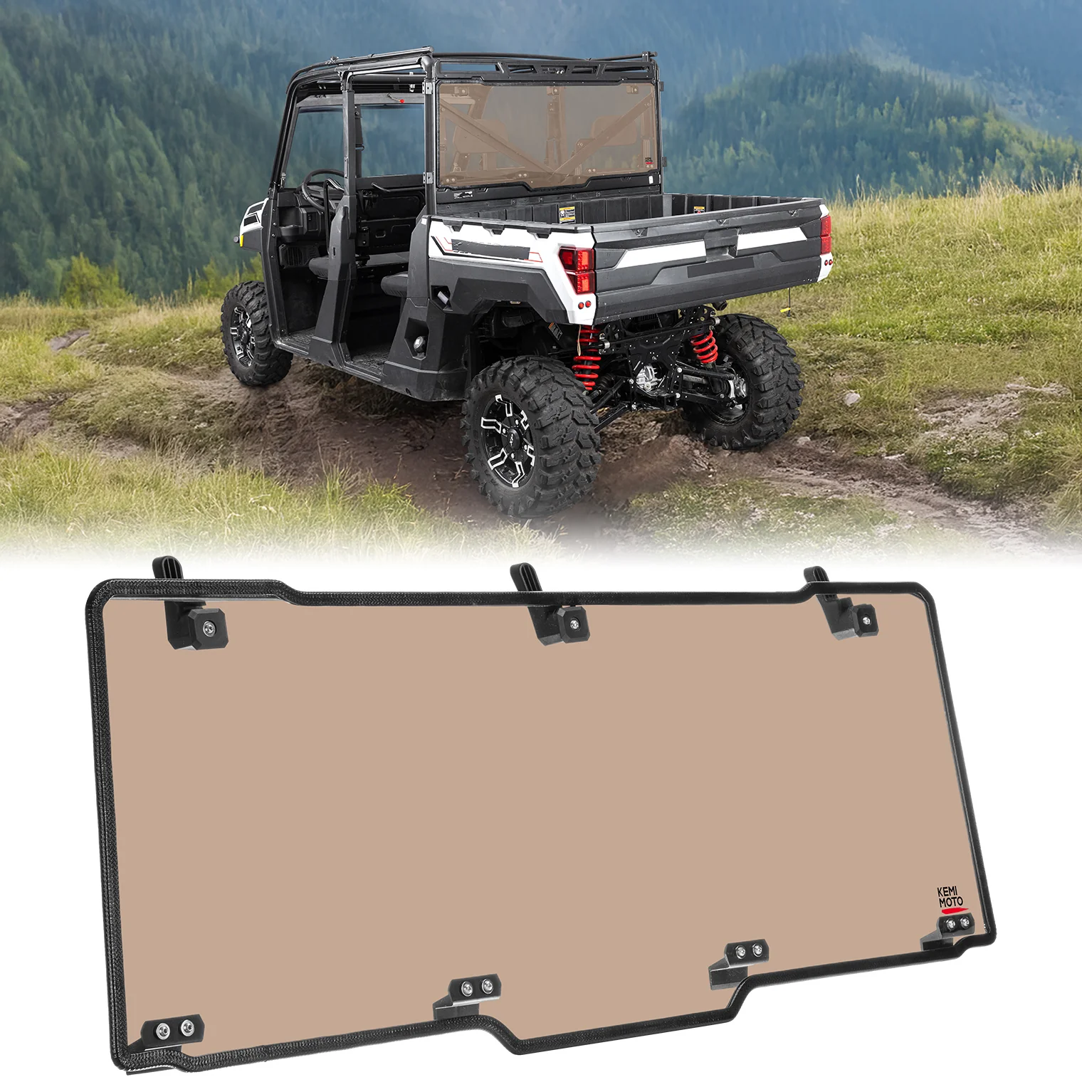 UTV Rear Window For Polaris Ranger - Image 3