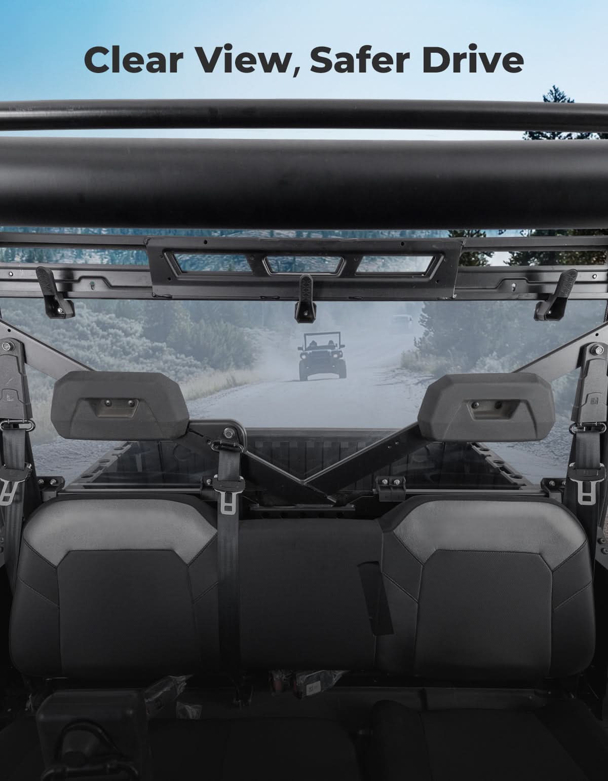 UTV Rear Window For Polaris Ranger - Image 7