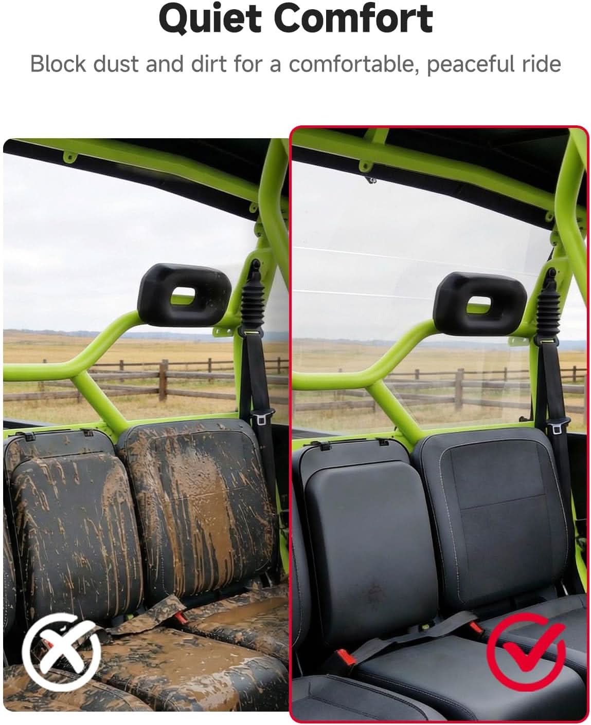 UTV Rear Windshield For Segway Fugleman UT10 - Image 4