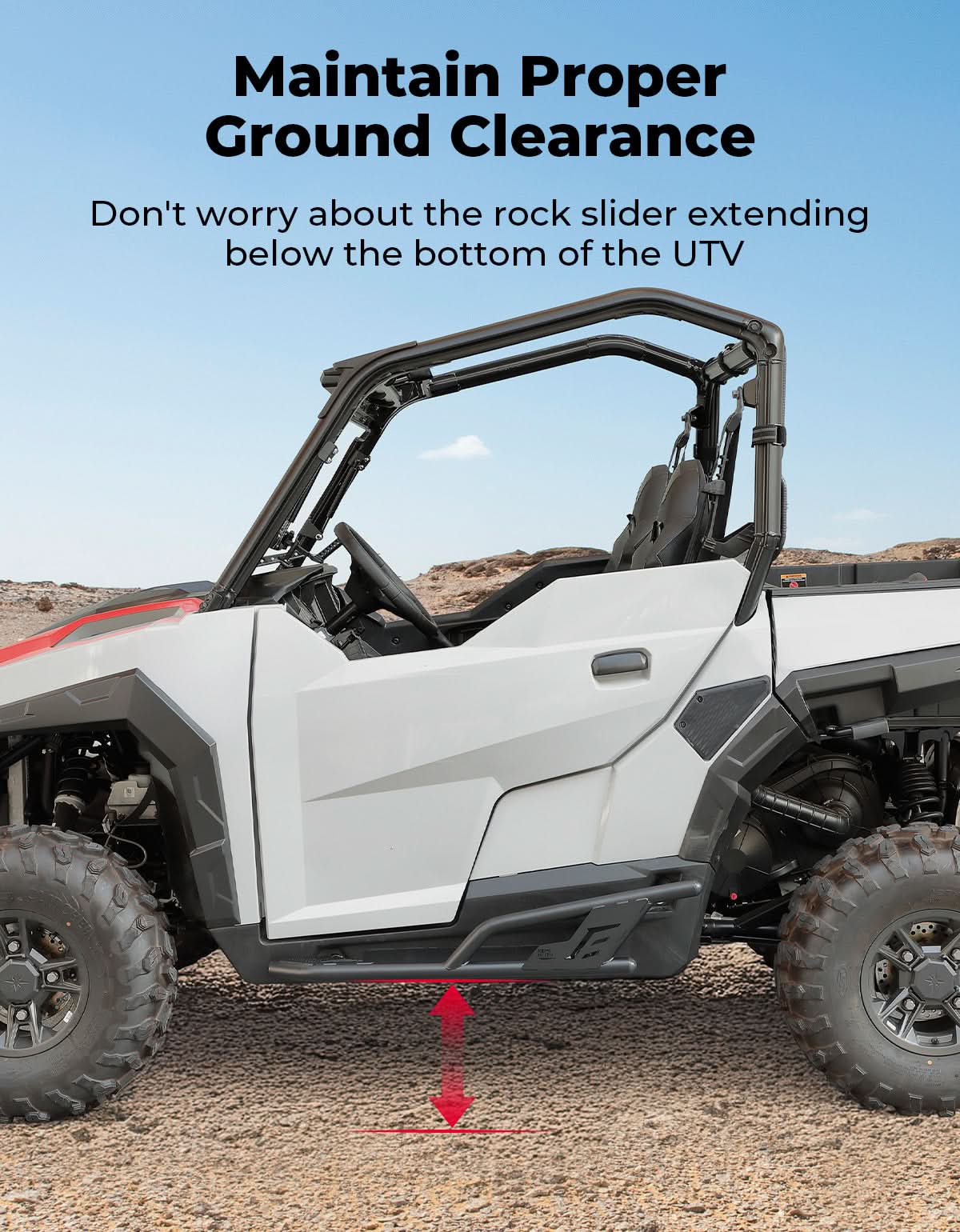 UTV Rock Sliders Nerf Bar for Polaris General 1000/ General XP 1000, 2016-2025 - Image 7