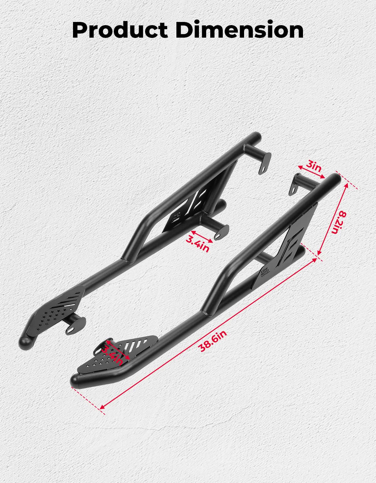 UTV Rock Sliders Nerf Bar for Polaris General 1000/ General XP 1000, 2016-2025 - Image 8
