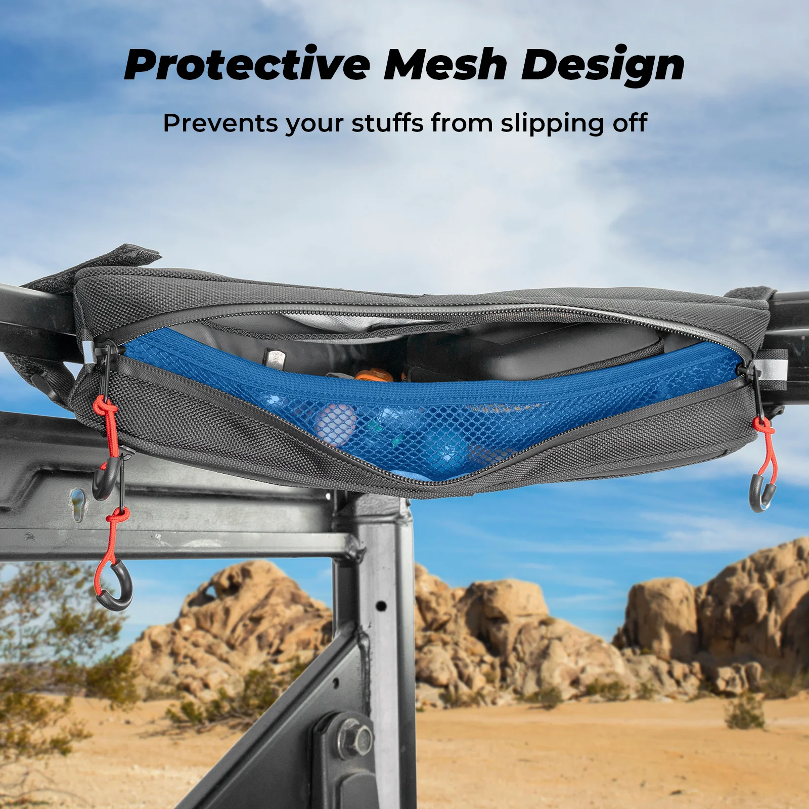 UTV Roll Bar Triangle Storage Bag - Image 6