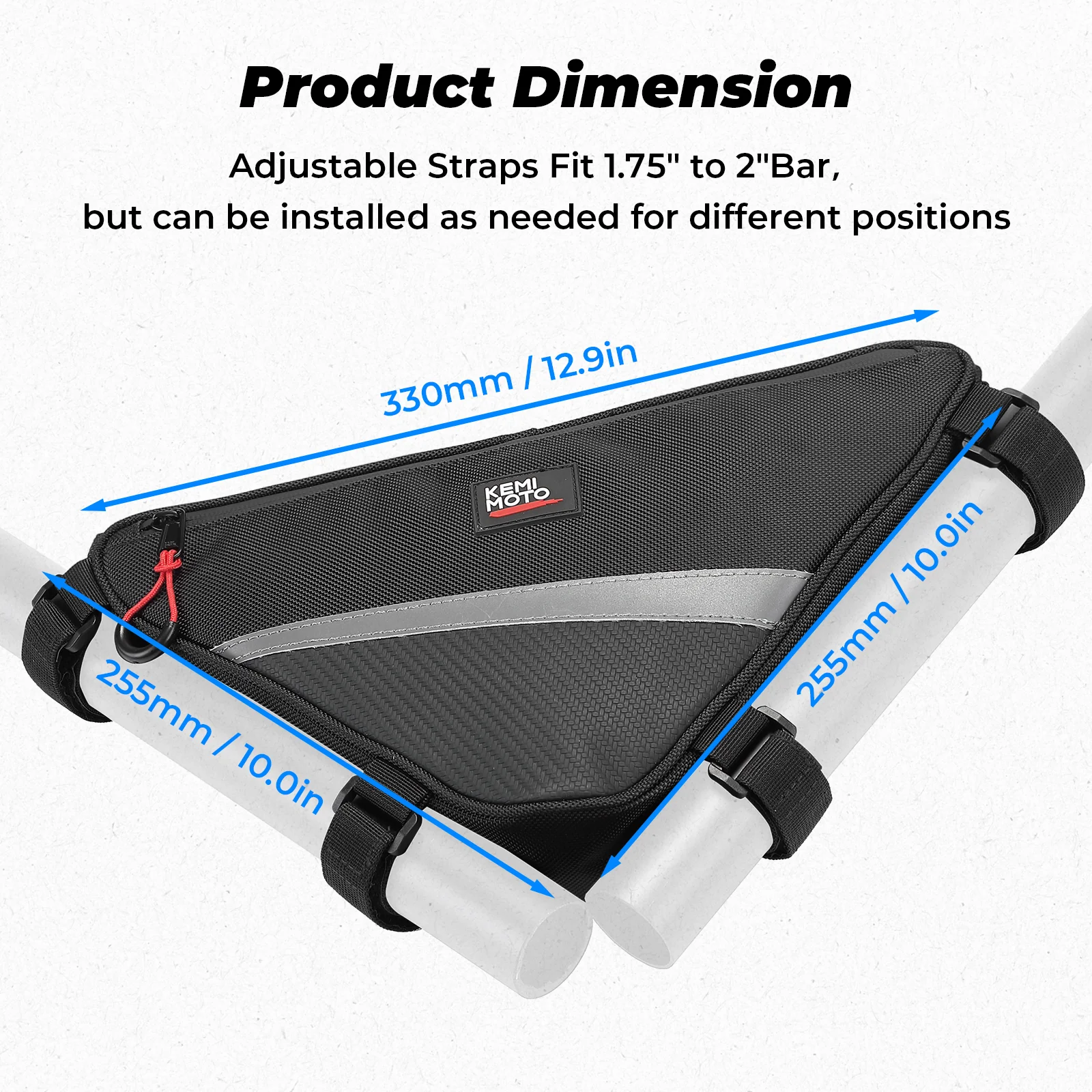 UTV Roll Bar Triangle Storage Bag - Image 9