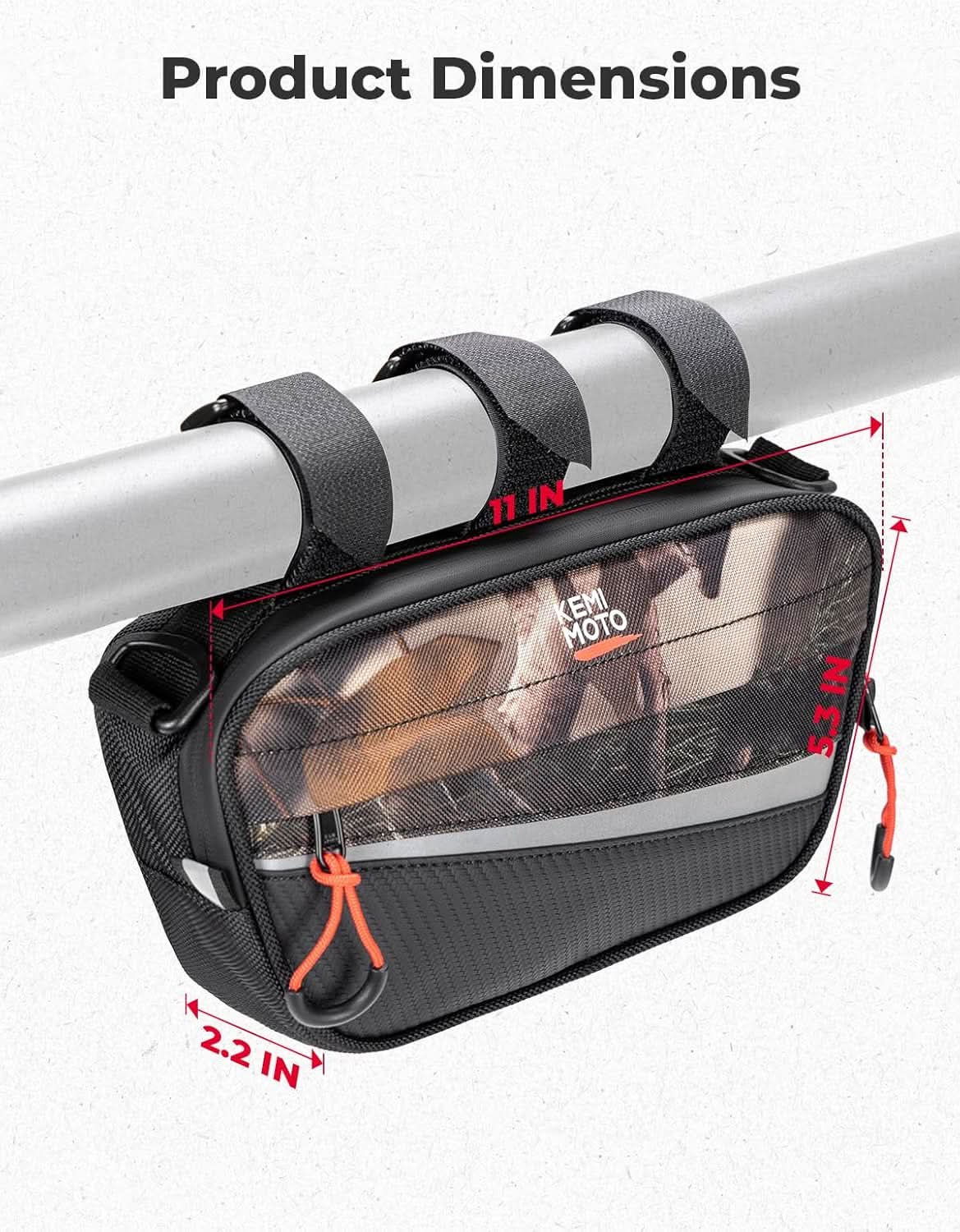 UTV Roll Cage Storage Bag for UTV, ATV, Golf Cart, Bike, 11" x 5", Camo - Image 6